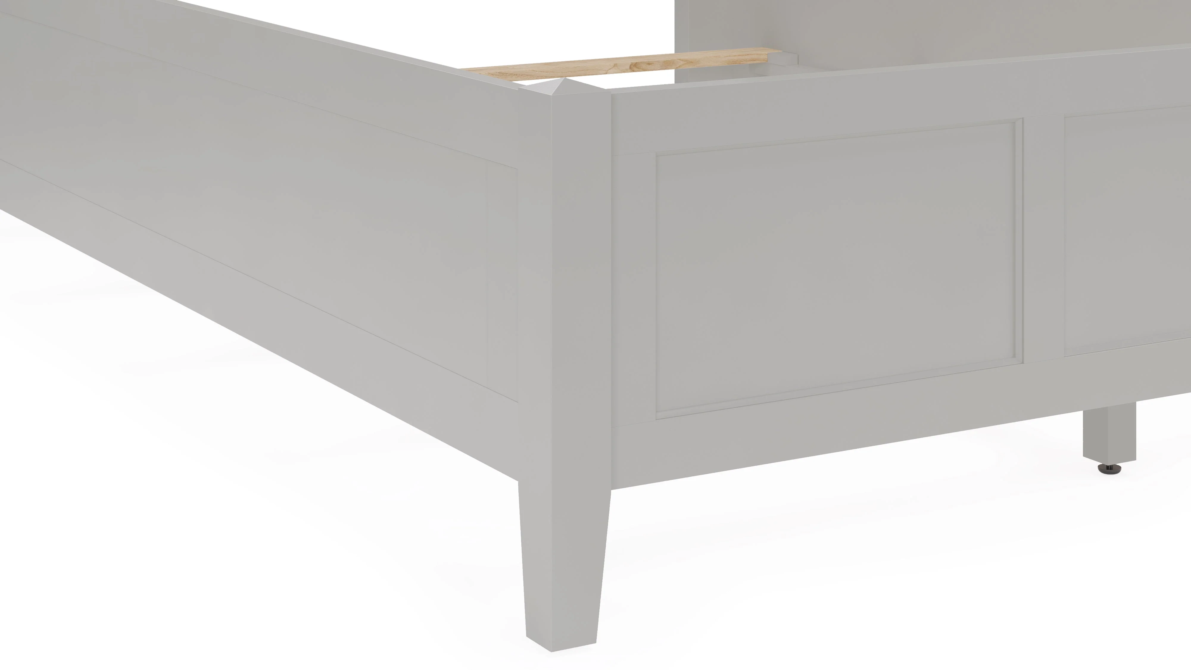 Grace Three Eastern King Panel Bed in Elephant Grey - Image 5