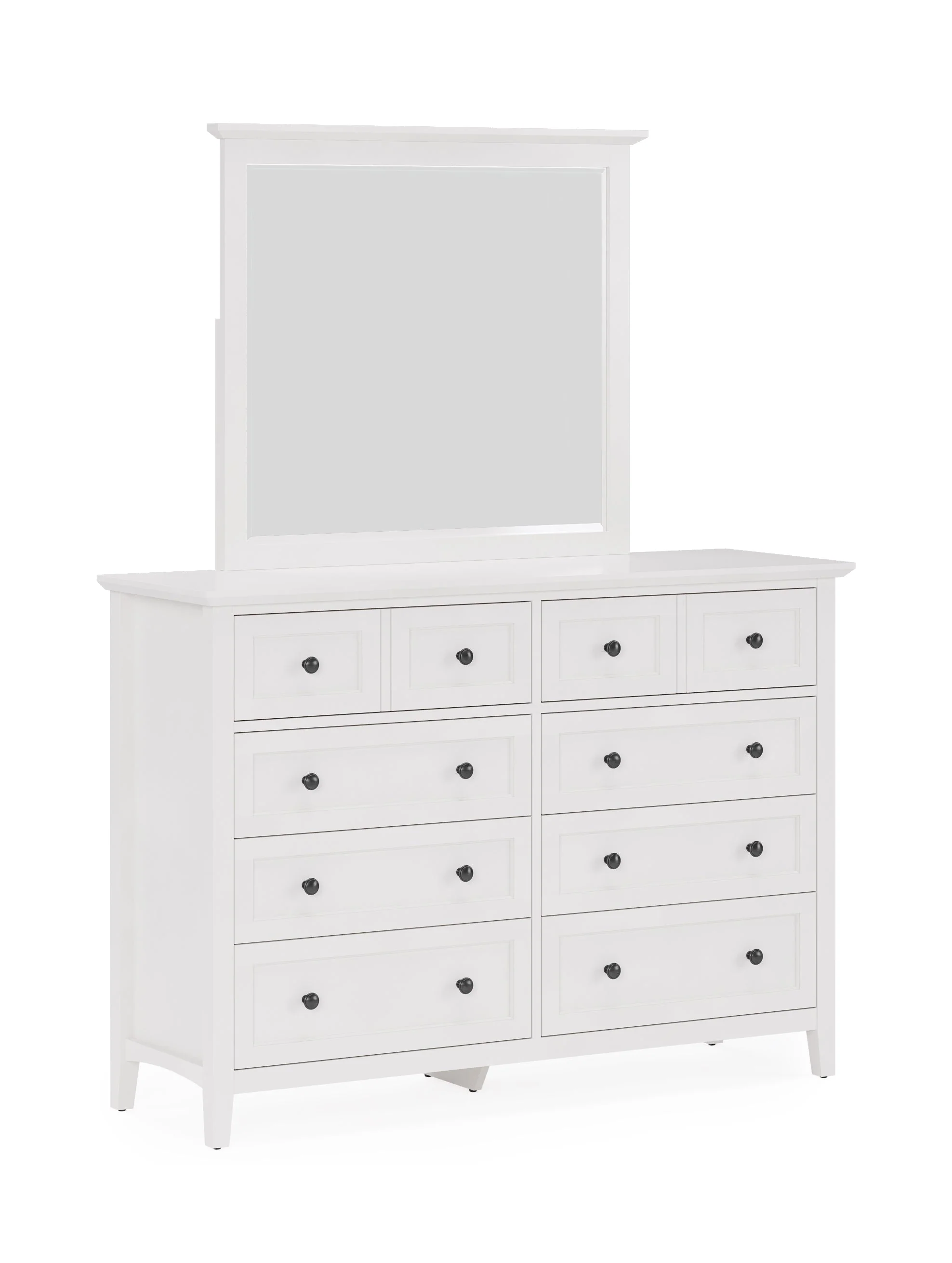 Grace Wall or Dresser Mirror in Snowfall White - Image 7