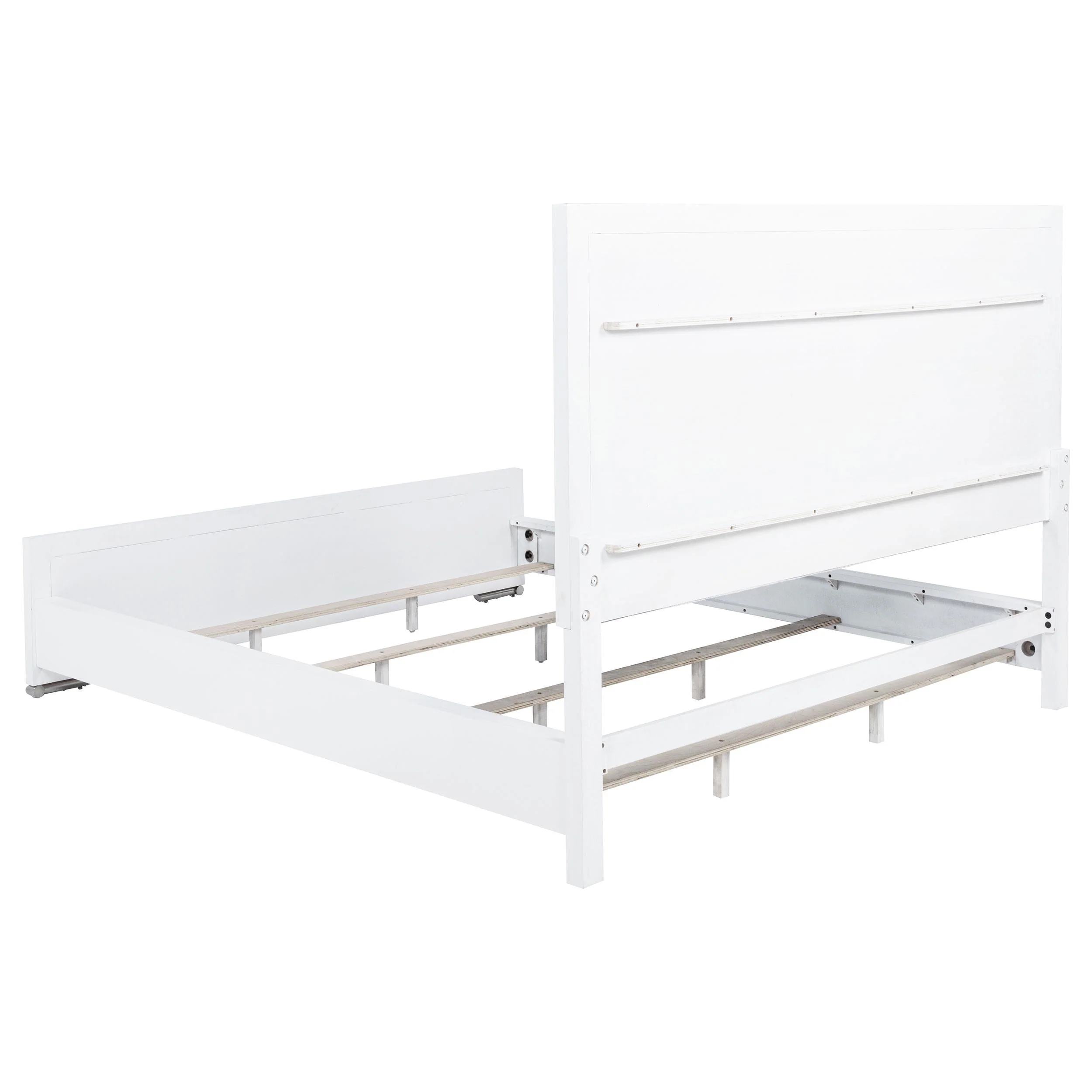 Gracemont Gray and White 57-inch California King Panel Bed - Image 5