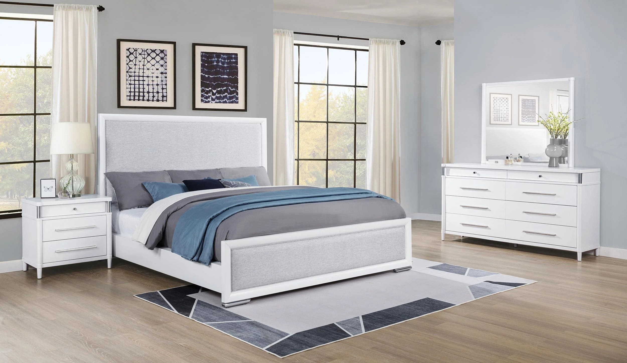 Gracemont White 4-Piece Queen Bedroom Set