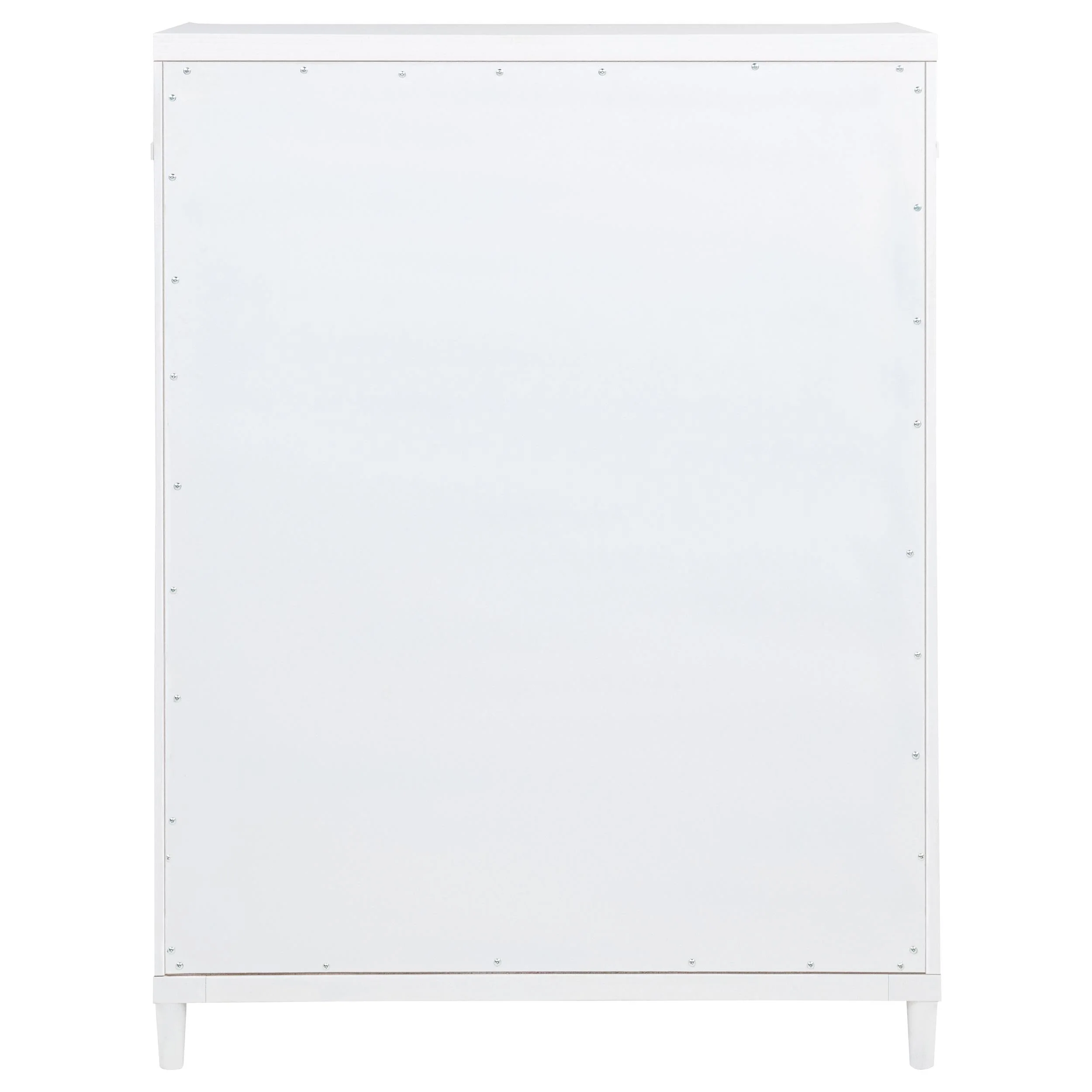 Gracemont White 5-Drawer Bedroom Chest of Drawers - Image 7