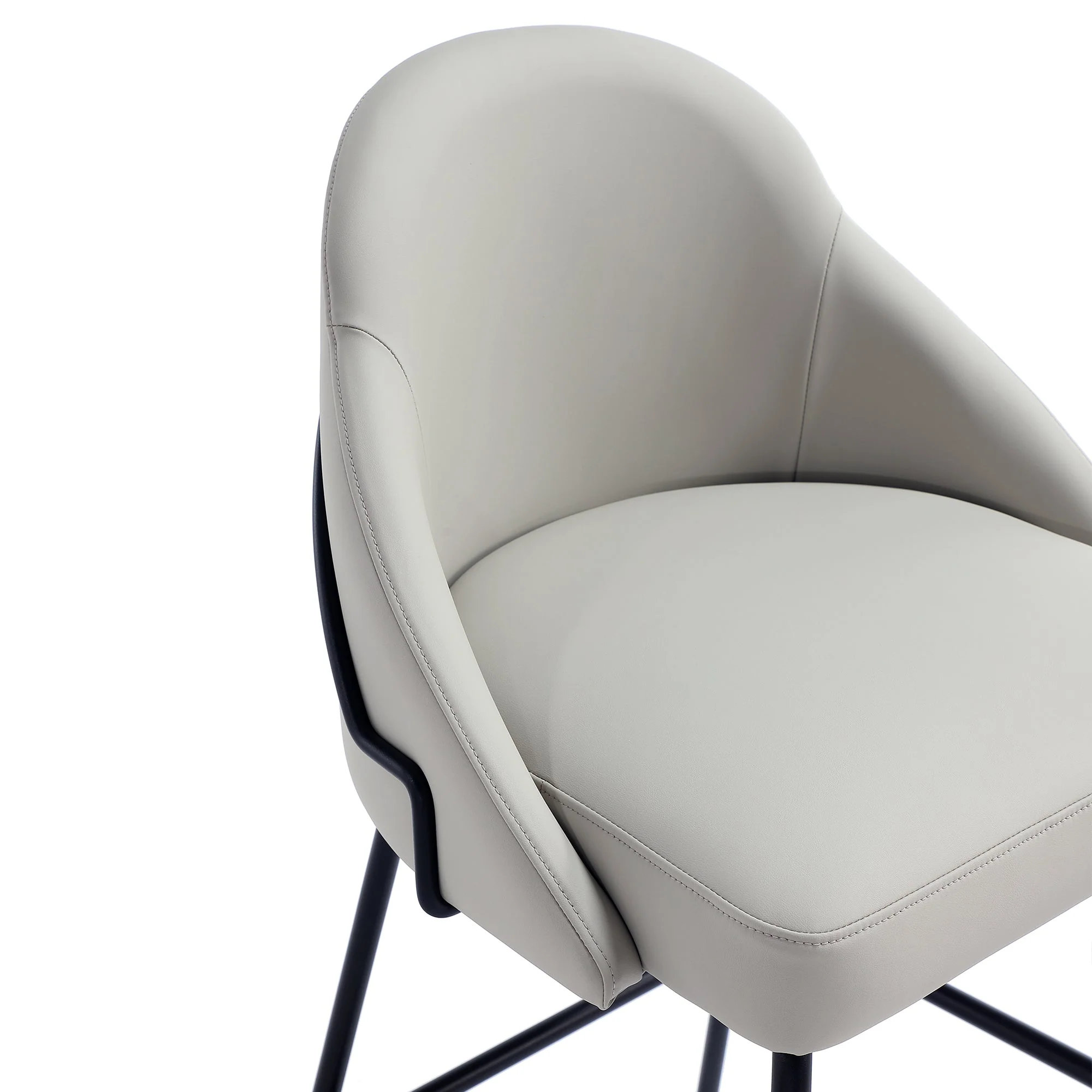 Gracie Barstool in Stone and Black - Image 5