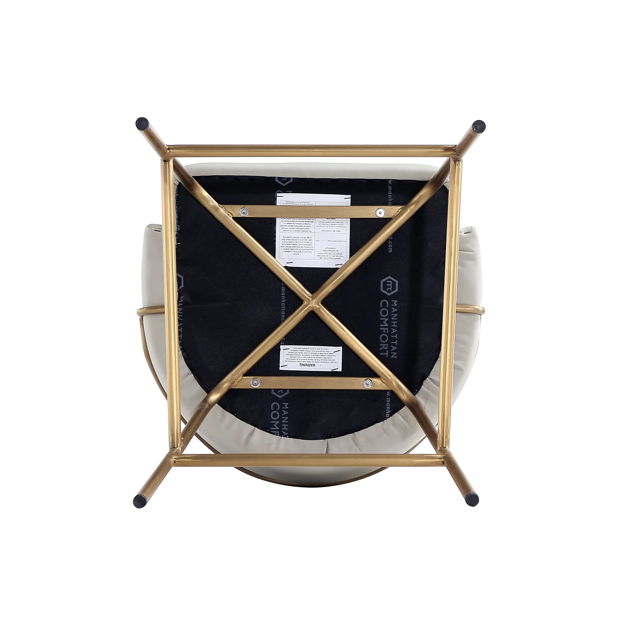 Gracie Barstool in Stone and Gold (set of 3) - Image 10