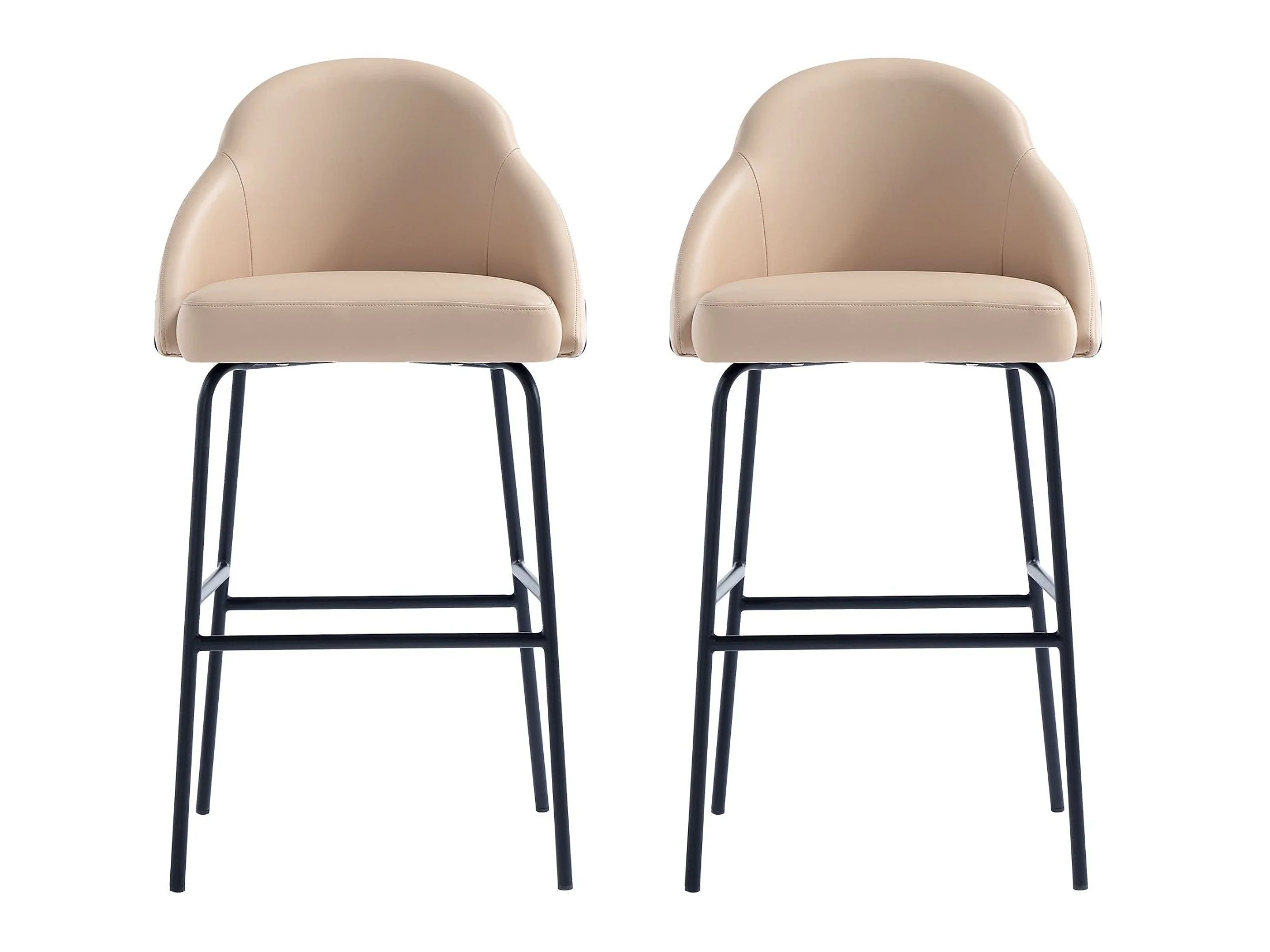 Gracie Barstool in Tan and Black (set of 2)