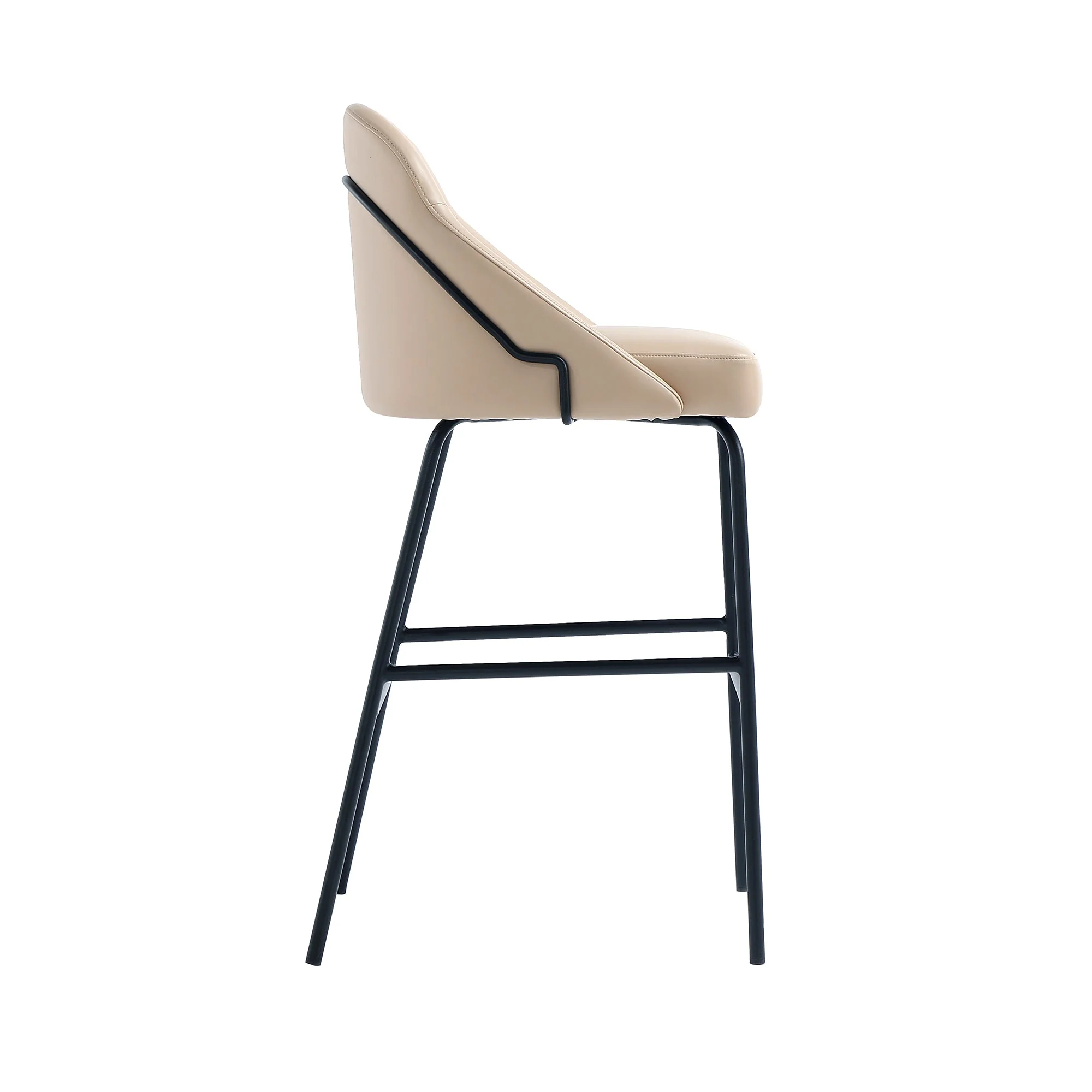 Gracie Barstool in Tan and Black (set of 2) - Image 7