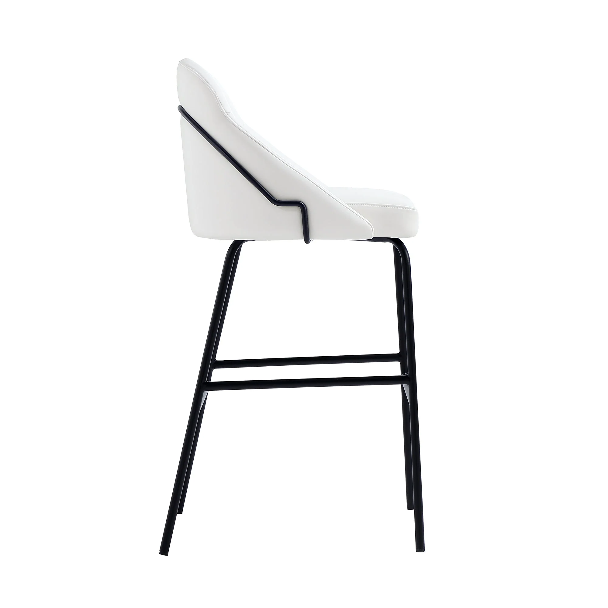 Gracie Barstool in White and Black (set of 3) - Image 7
