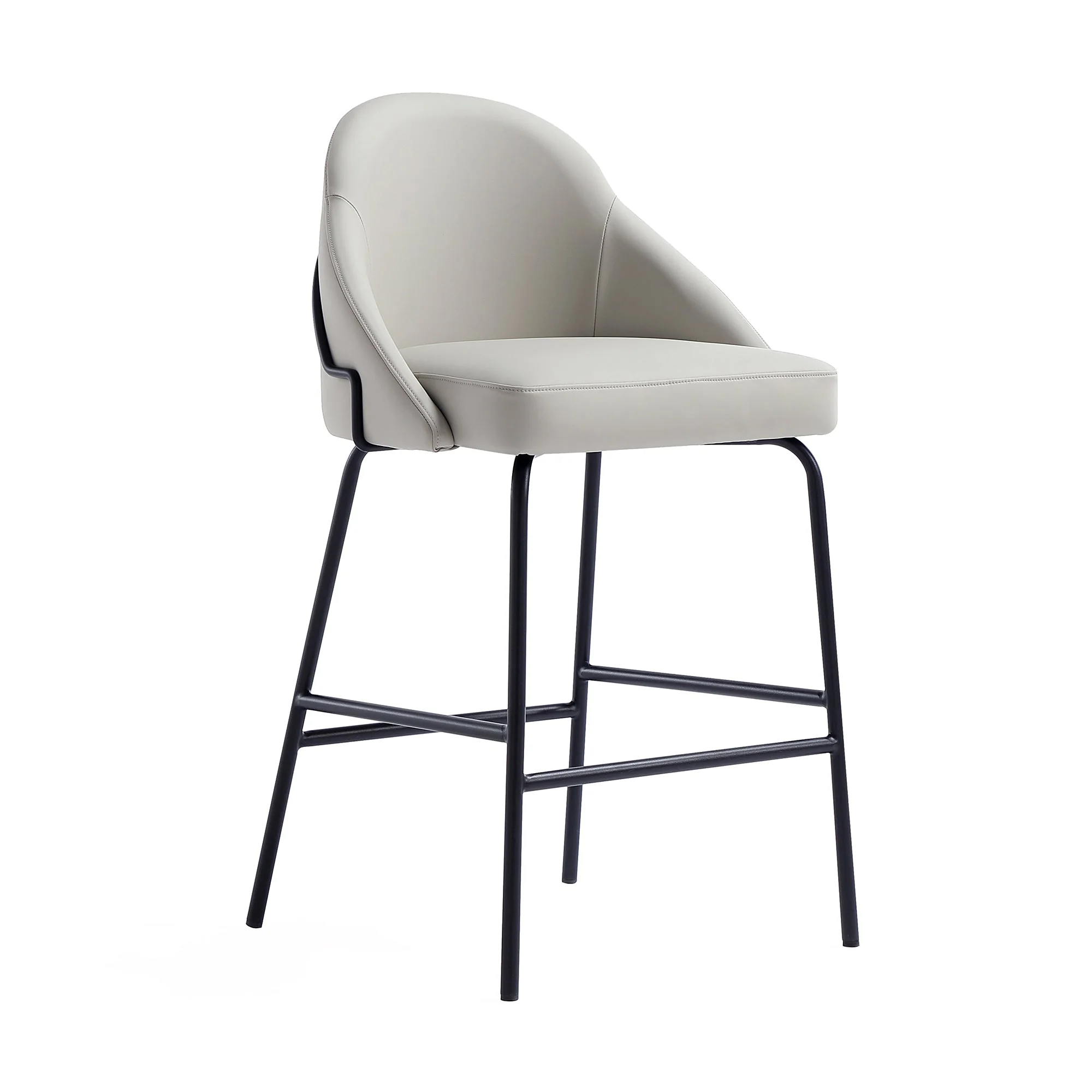 Gracie Counter Stool in Stone and Black (set of 3) - Image 7
