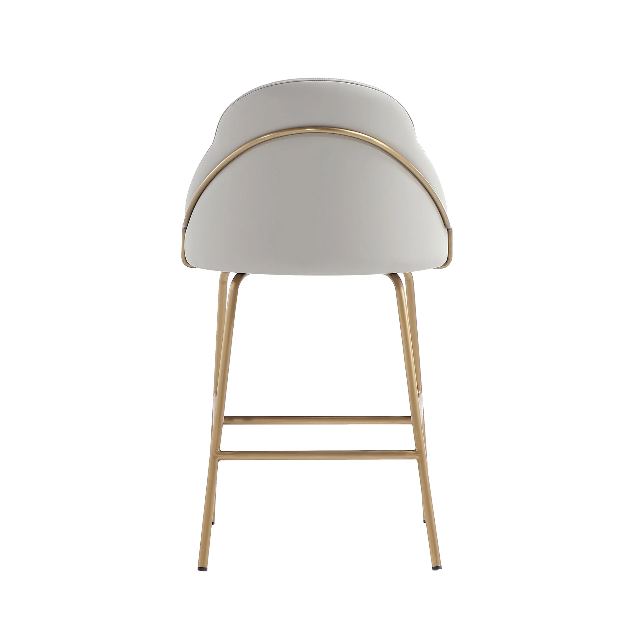 Gracie Counter Stool in Stone and Gold (set of 3) - Image 8