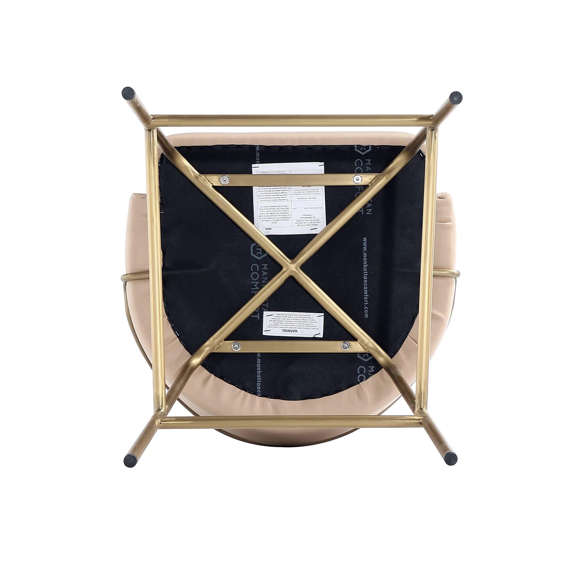 Gracie Counter Stool in Tan and Gold - Image 10