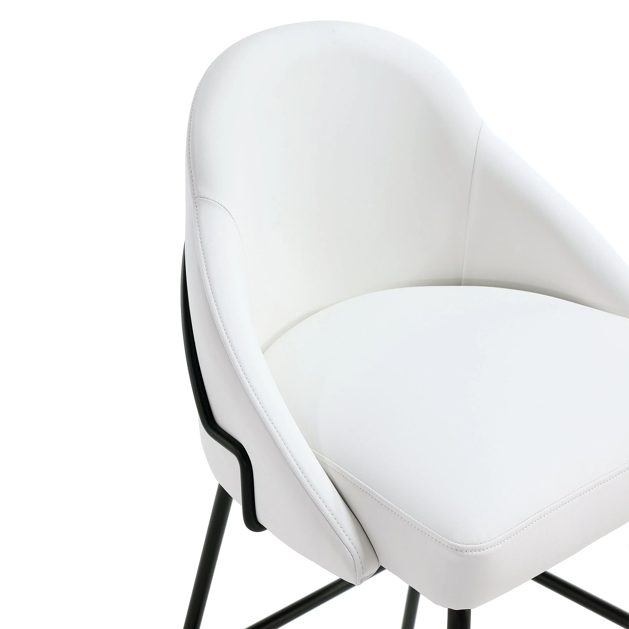 Gracie Counter Stool in White and Black - Image 5