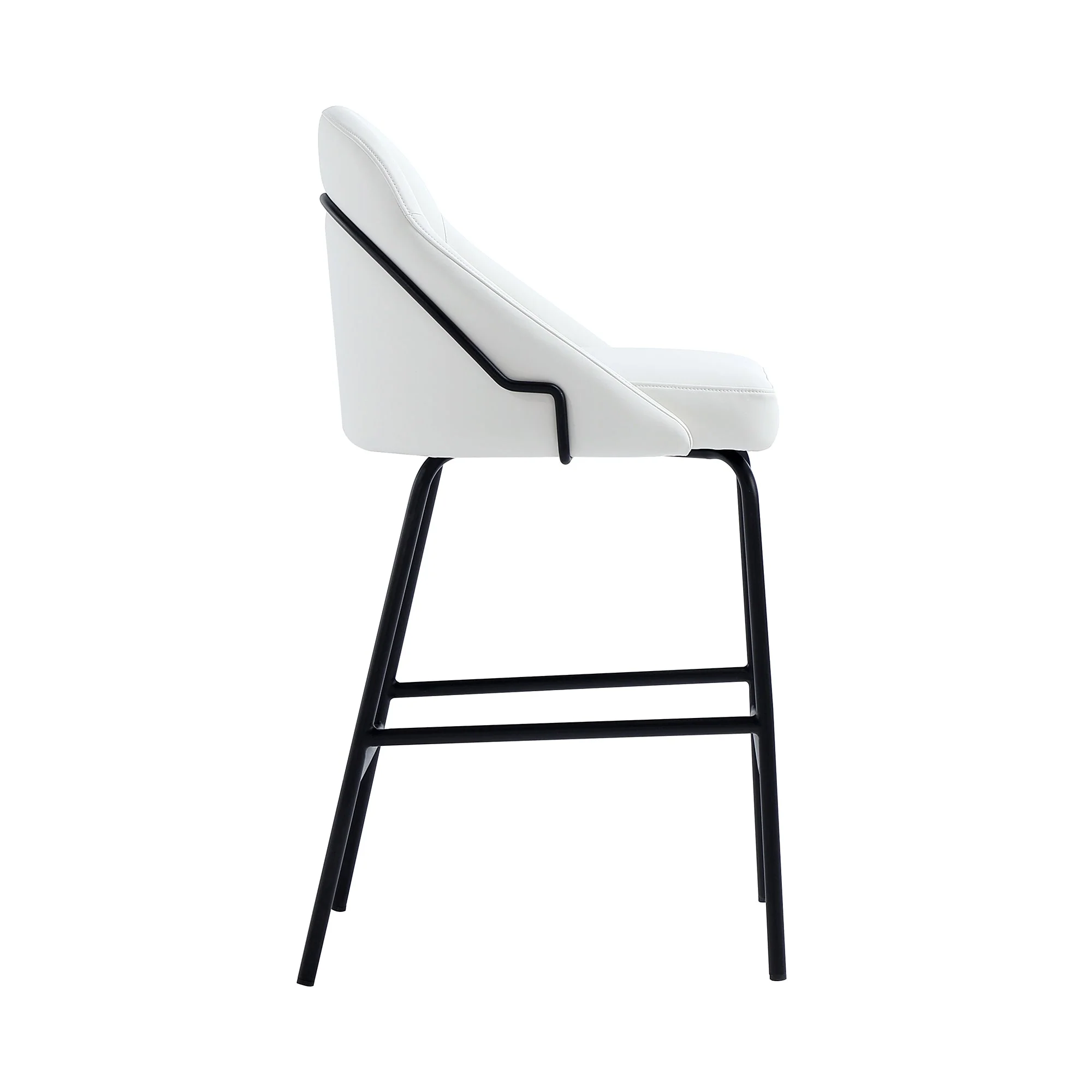 Gracie Counter Stool in White and Black - Image 7