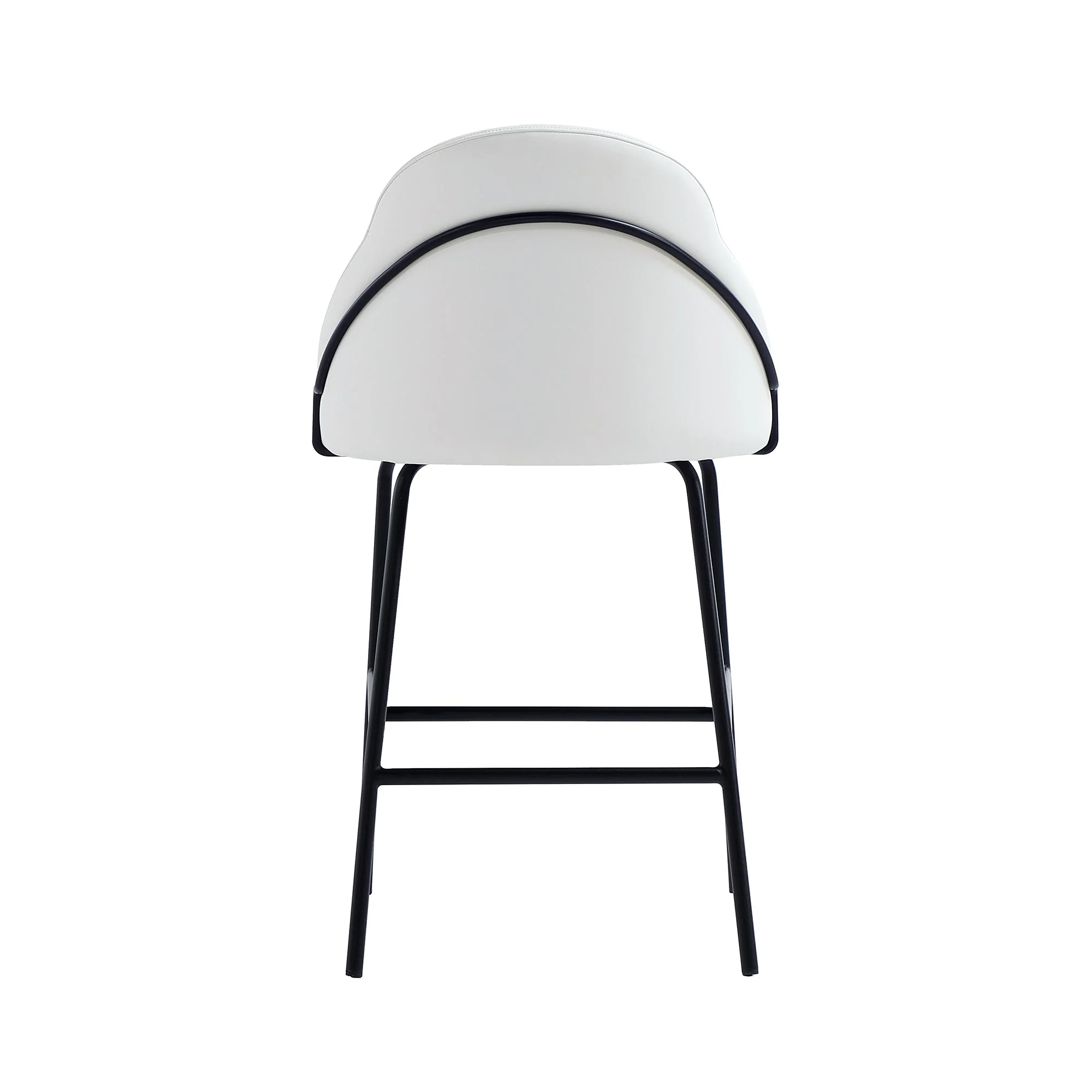 Gracie Counter Stool in White and Black (set of 2) - Image 8
