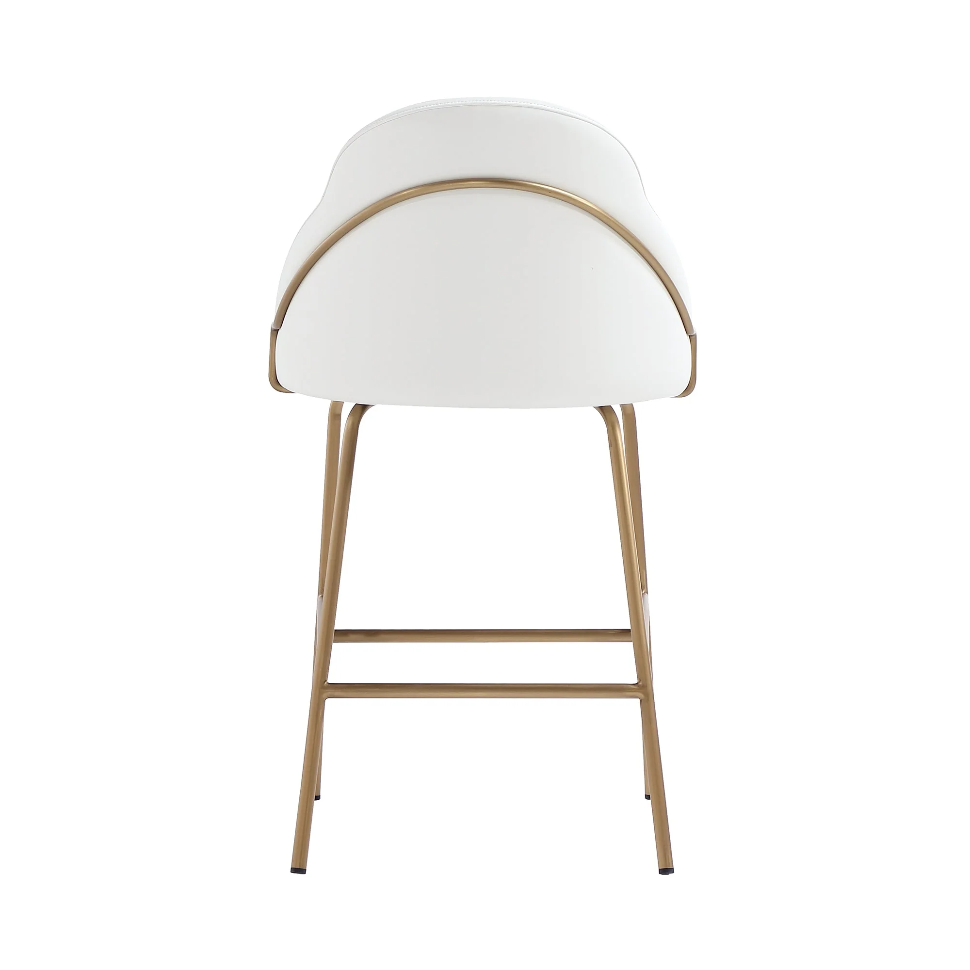 Gracie Counter Stool in White and Gold - Image 8