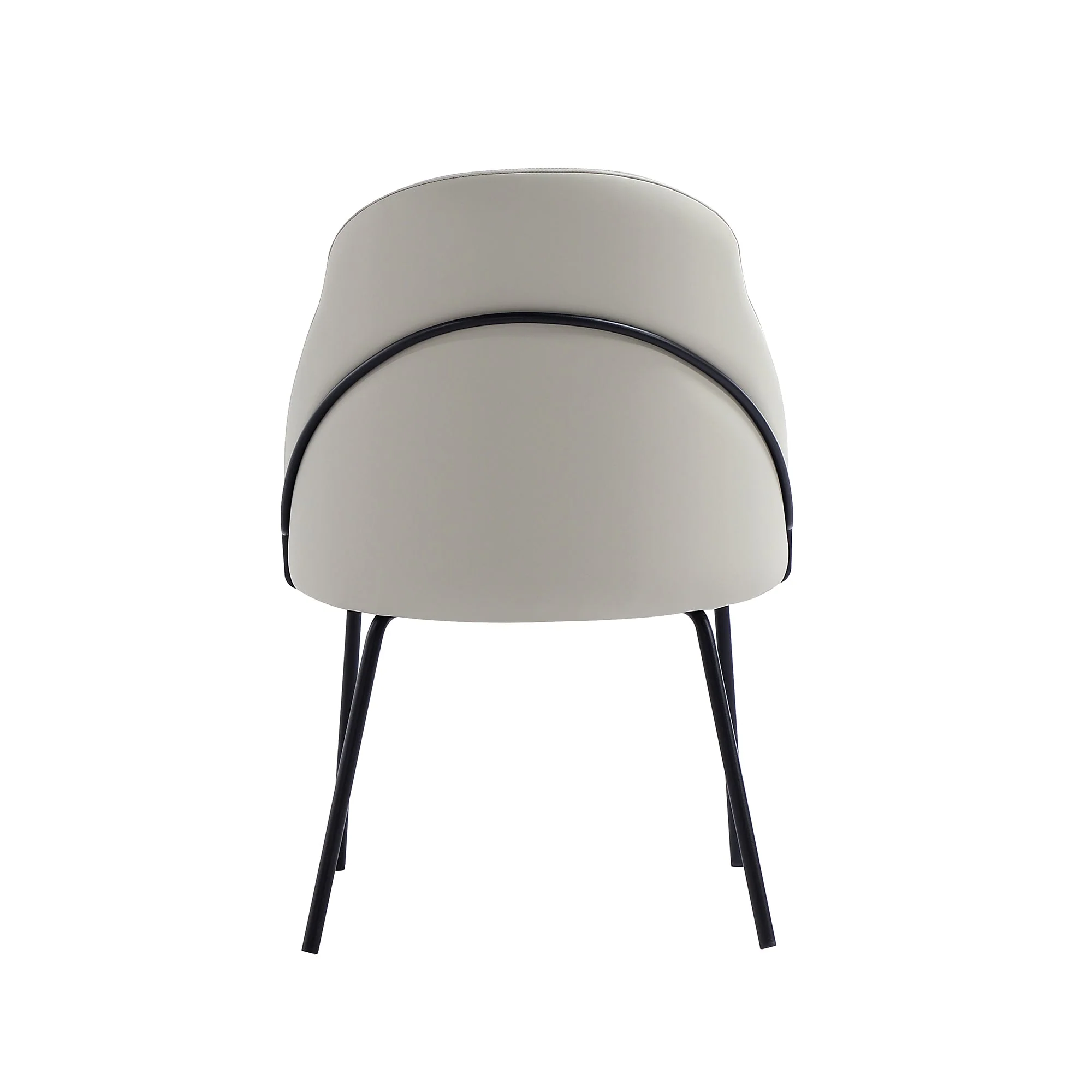 Gracie Dining Chair in Stone and Black (set of 4) - Image 8