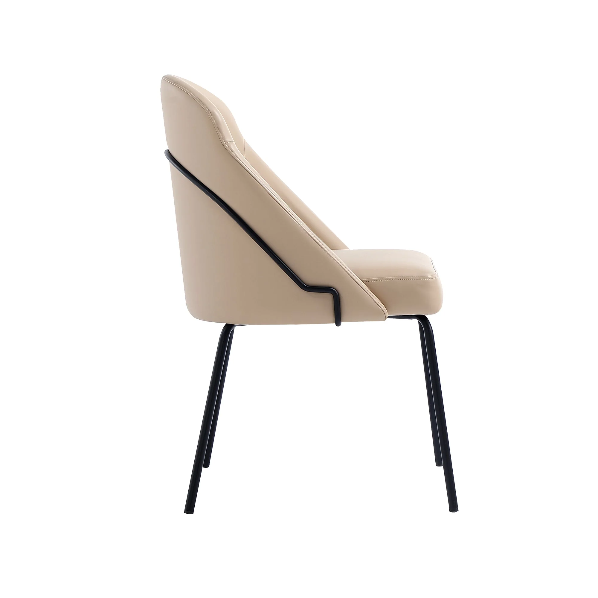 Gracie Dining Chair in Tan and Black (set of 4) - Image 7