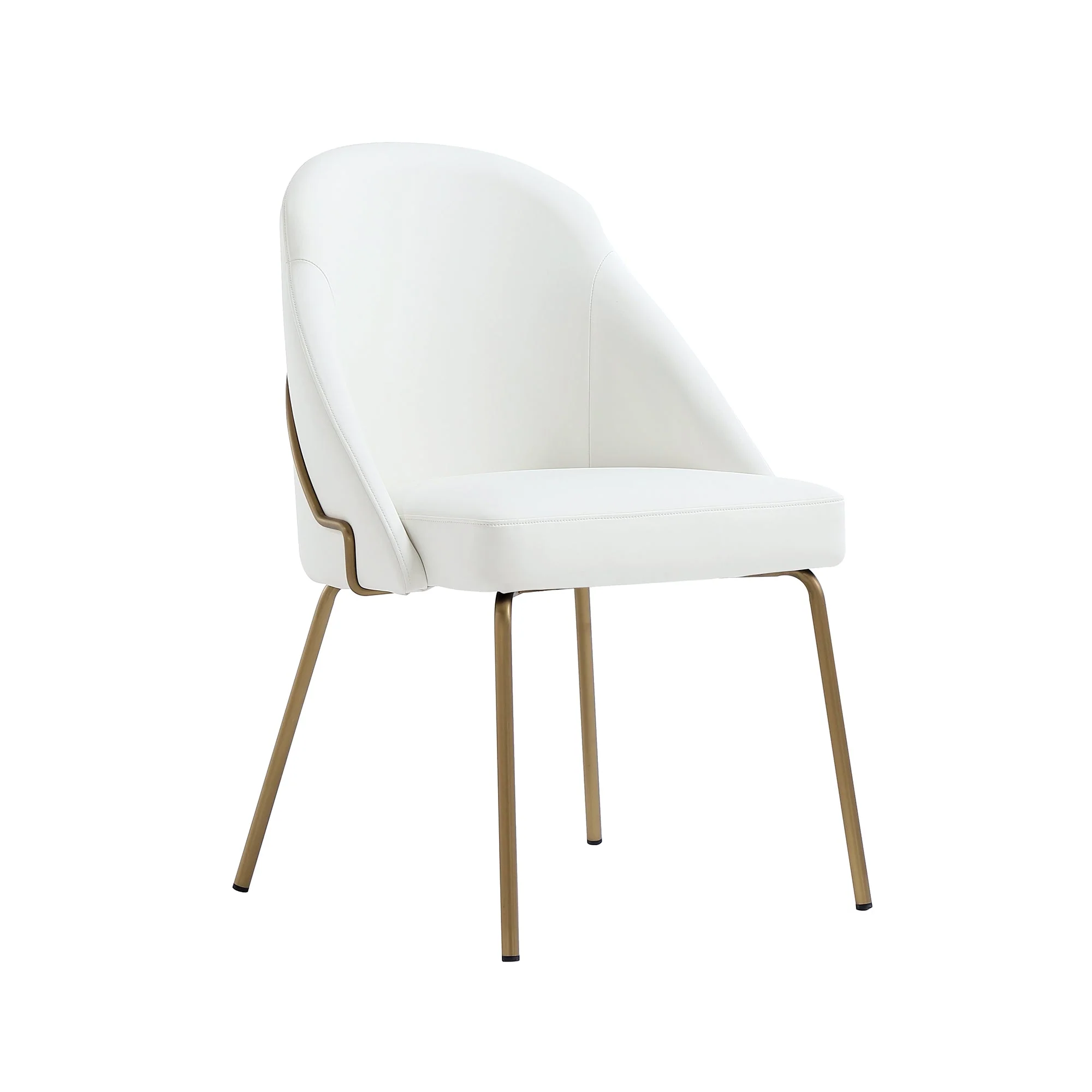 Gracie Dining Chair in White and Gold - Image 6