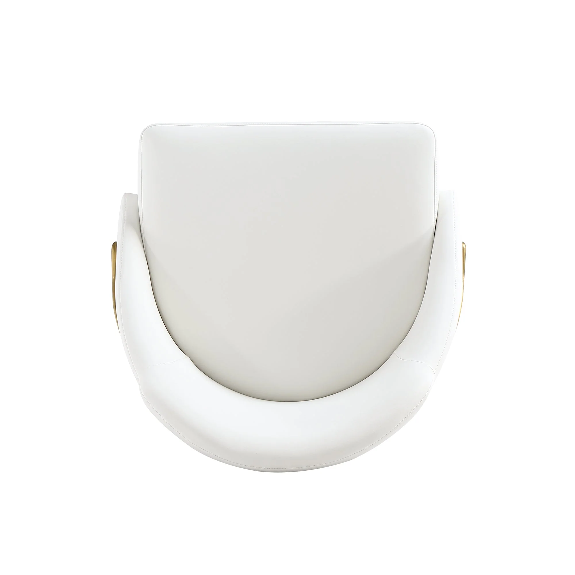 Gracie Dining Chair in White and Gold - Image 9
