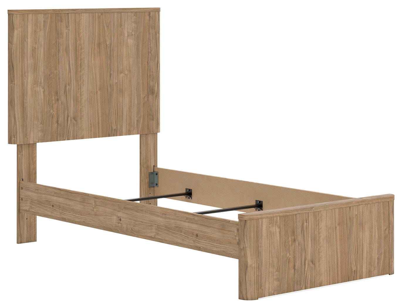 Gramburg Warm Natural Brown Twin Panel Bed - Image 3