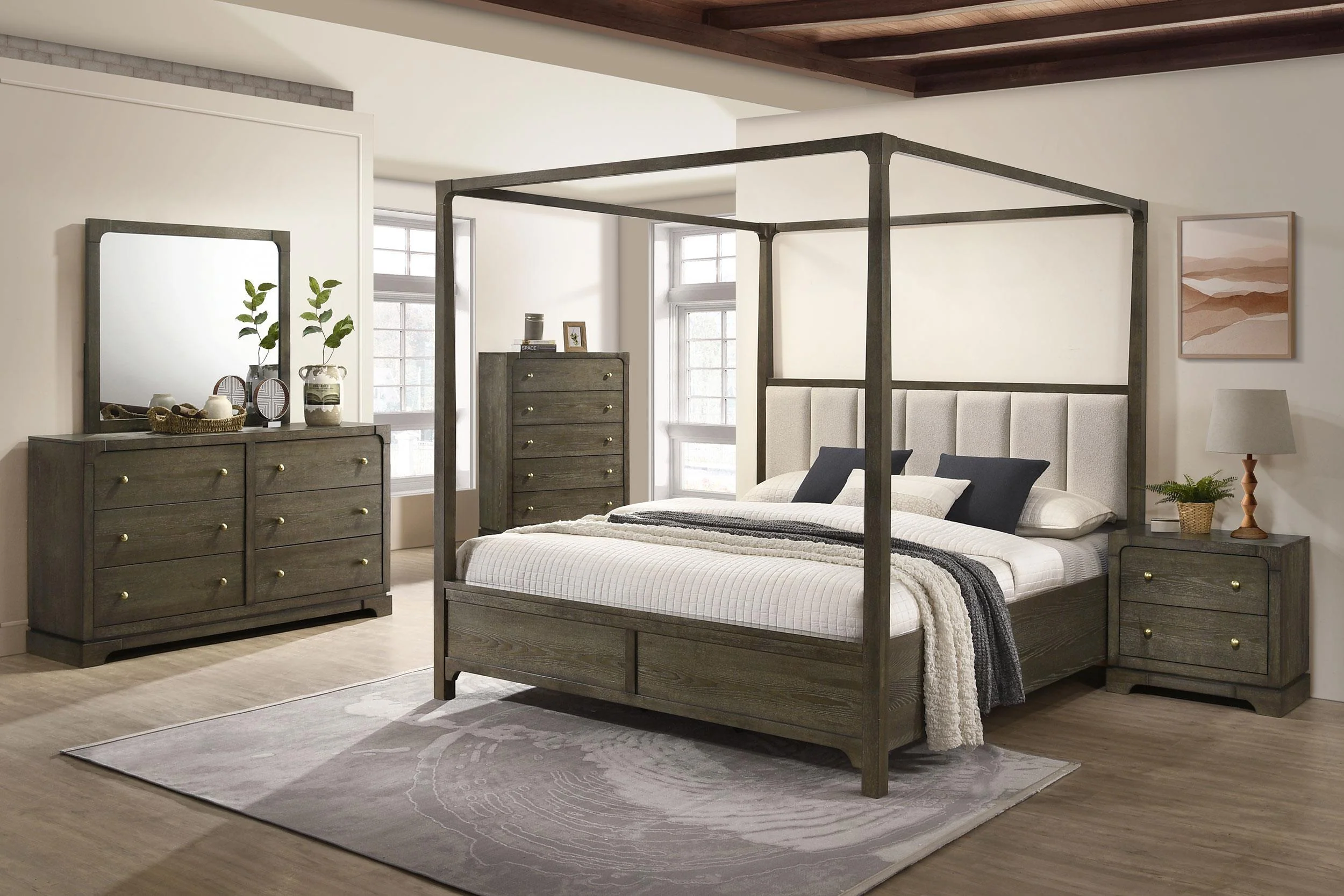Gran Park 5-drawer Bedroom Chest of Drawers Dark Cocoa - Image 12