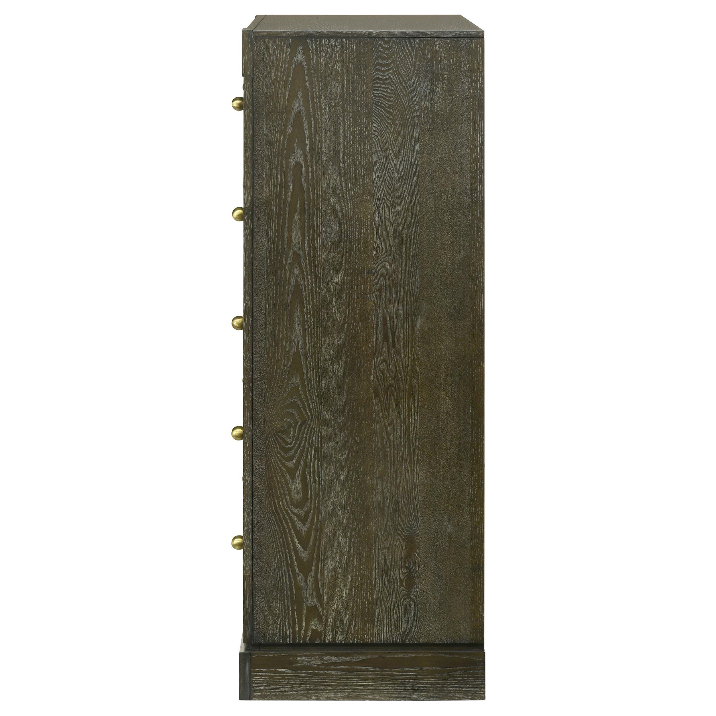 Gran Park 5-drawer Bedroom Chest of Drawers Dark Cocoa - Image 8