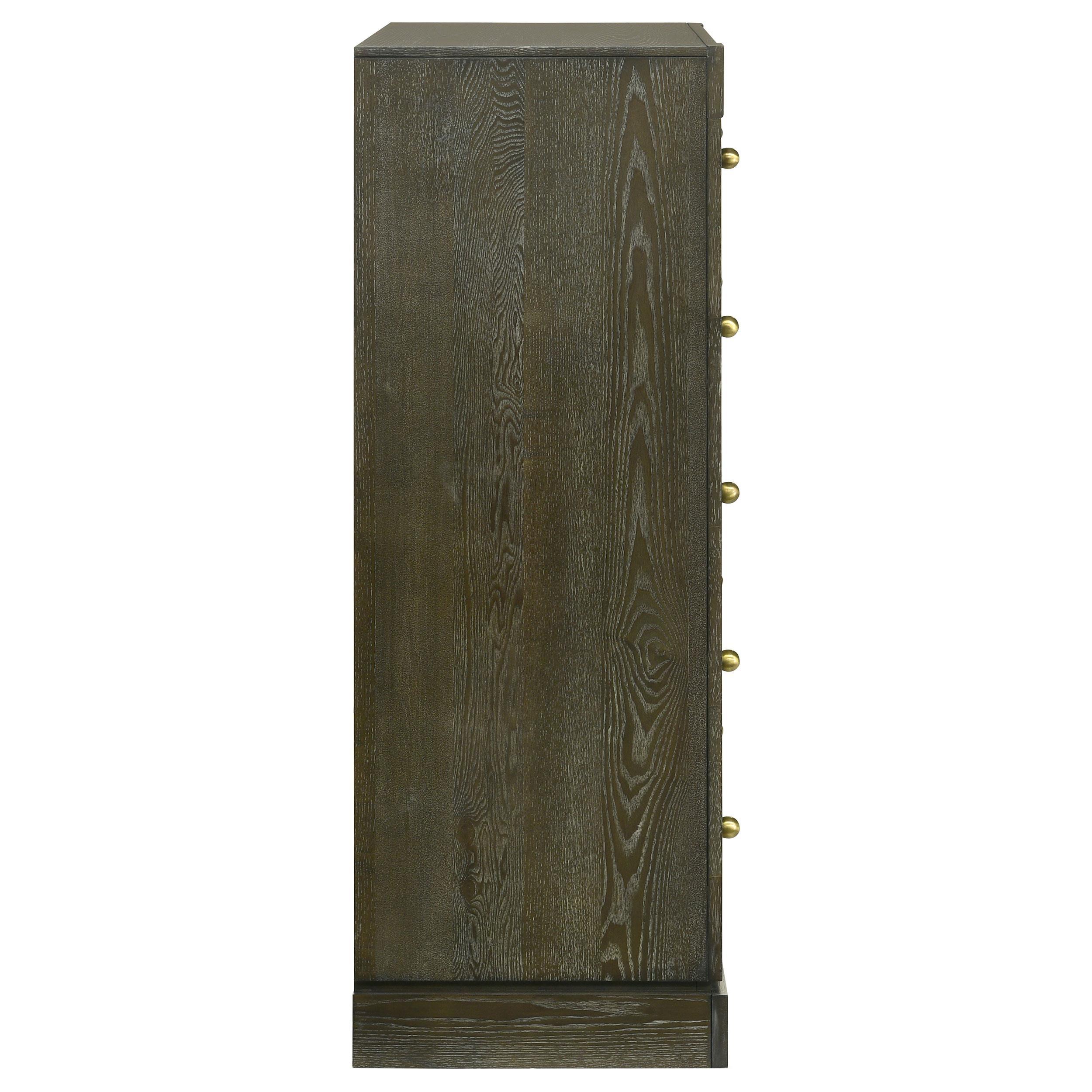 Gran Park 5-drawer Bedroom Chest of Drawers Dark Cocoa - Image 9