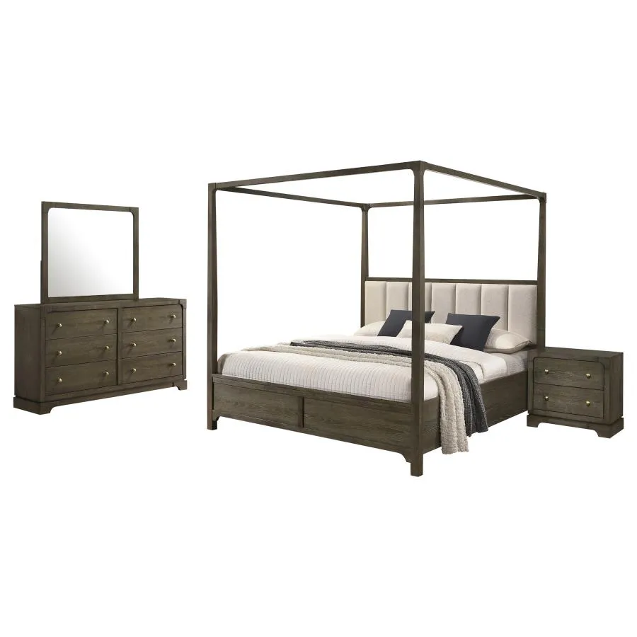 Gran Park Dark Cocoa 4-Piece Queen Bedroom Set - Image 2