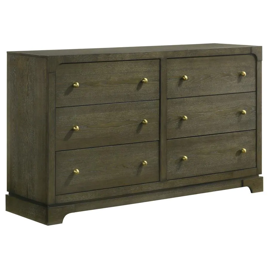 Gran Park Dark Cocoa 4-Piece Queen Bedroom Set - Image 6