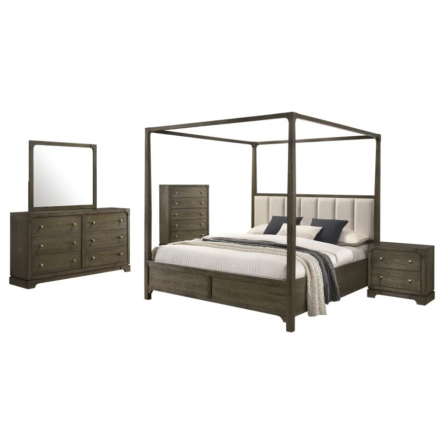 Gran Park Dark Cocoa 5-Piece Queen Bedroom Set - Image 2