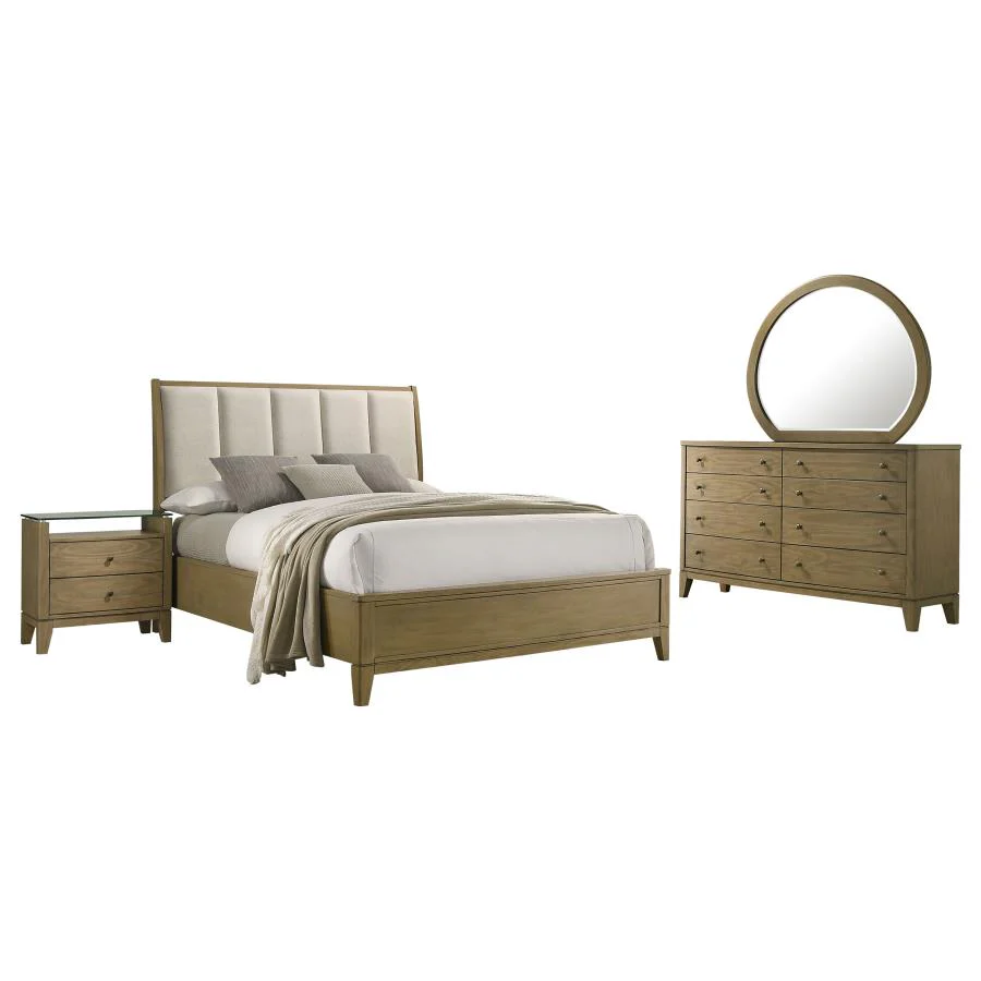 Granada Natural Pine 4-Piece Queen Bedroom Set - Image 2