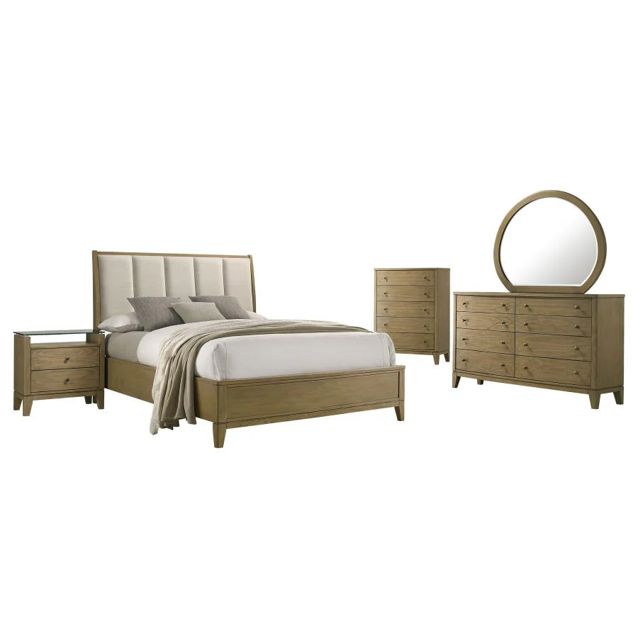 Granada Natural Pine 5-Piece Queen Bedroom Set - Image 2