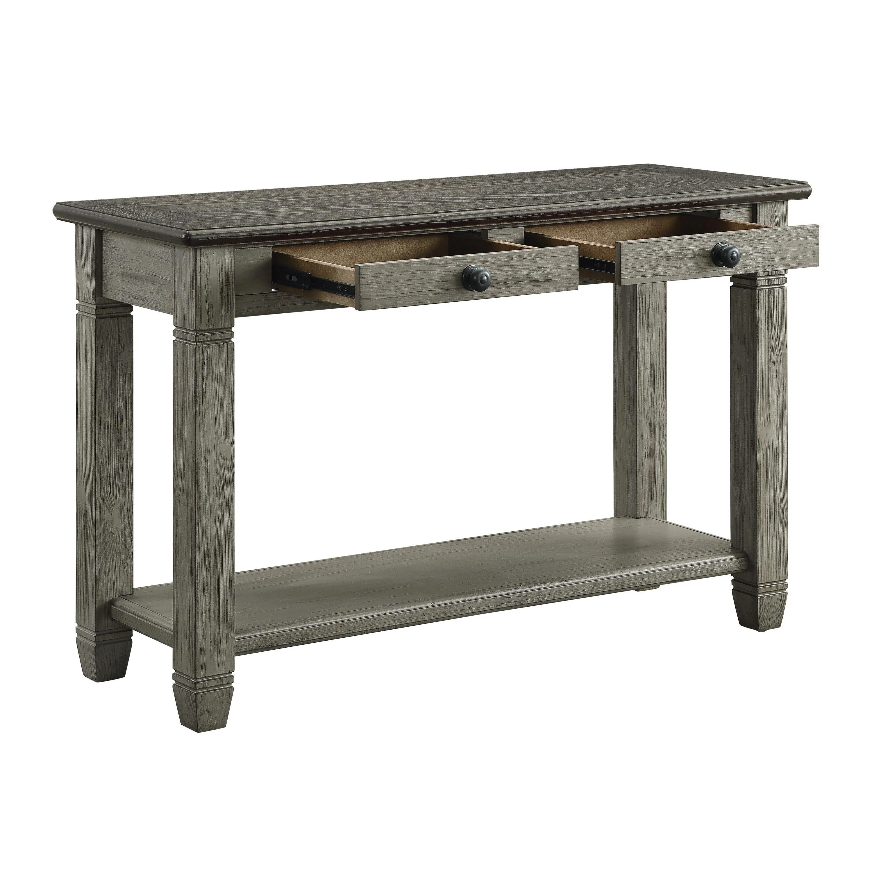 Granby Antique Gray Sofa Table - Image 4