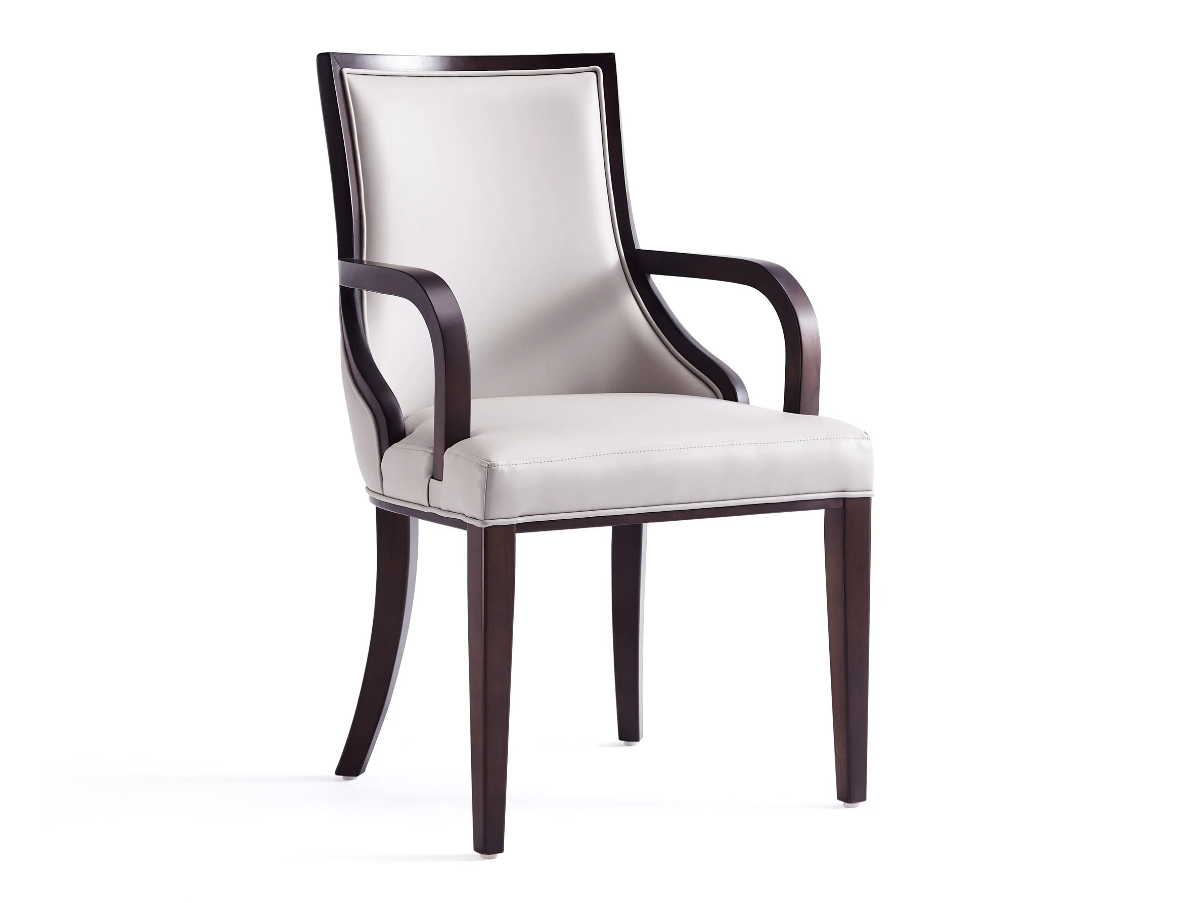 Grand Dining Armchair in Light Grey