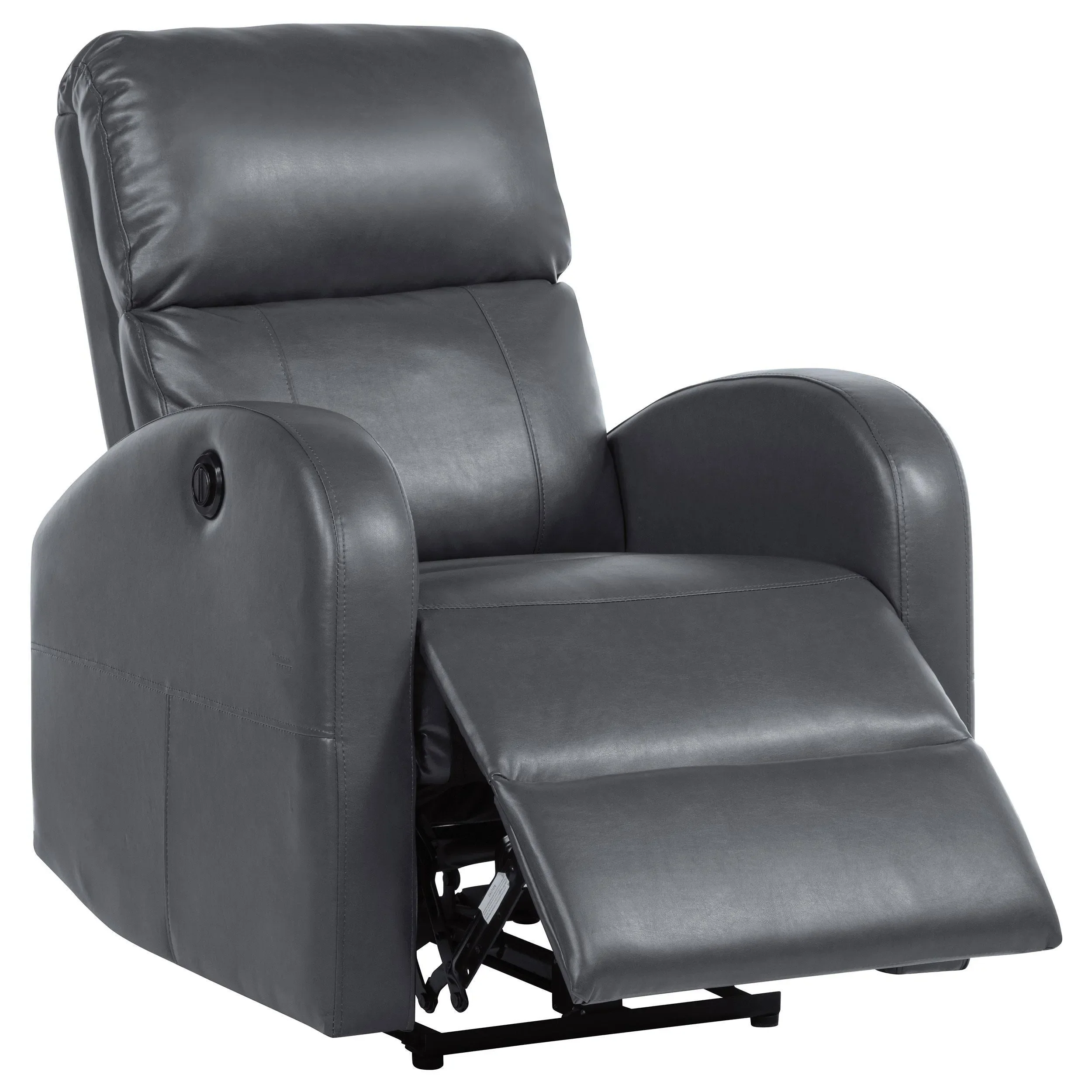 Grant Grey Upholstered Power Recliner Chair - Image 9