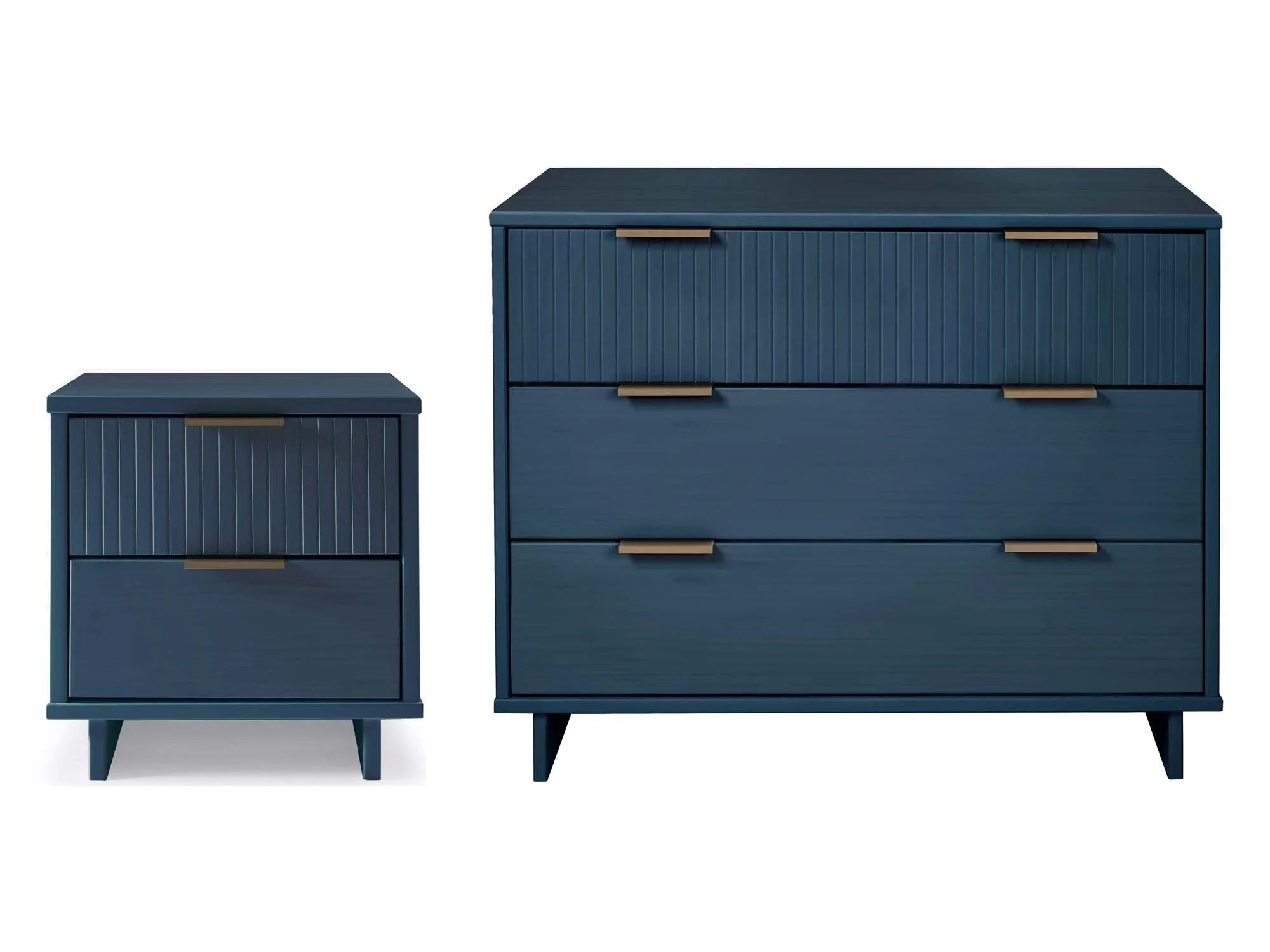 Granville 2-Piece Standard Dresser and Nightstand Set in Midnight Blue