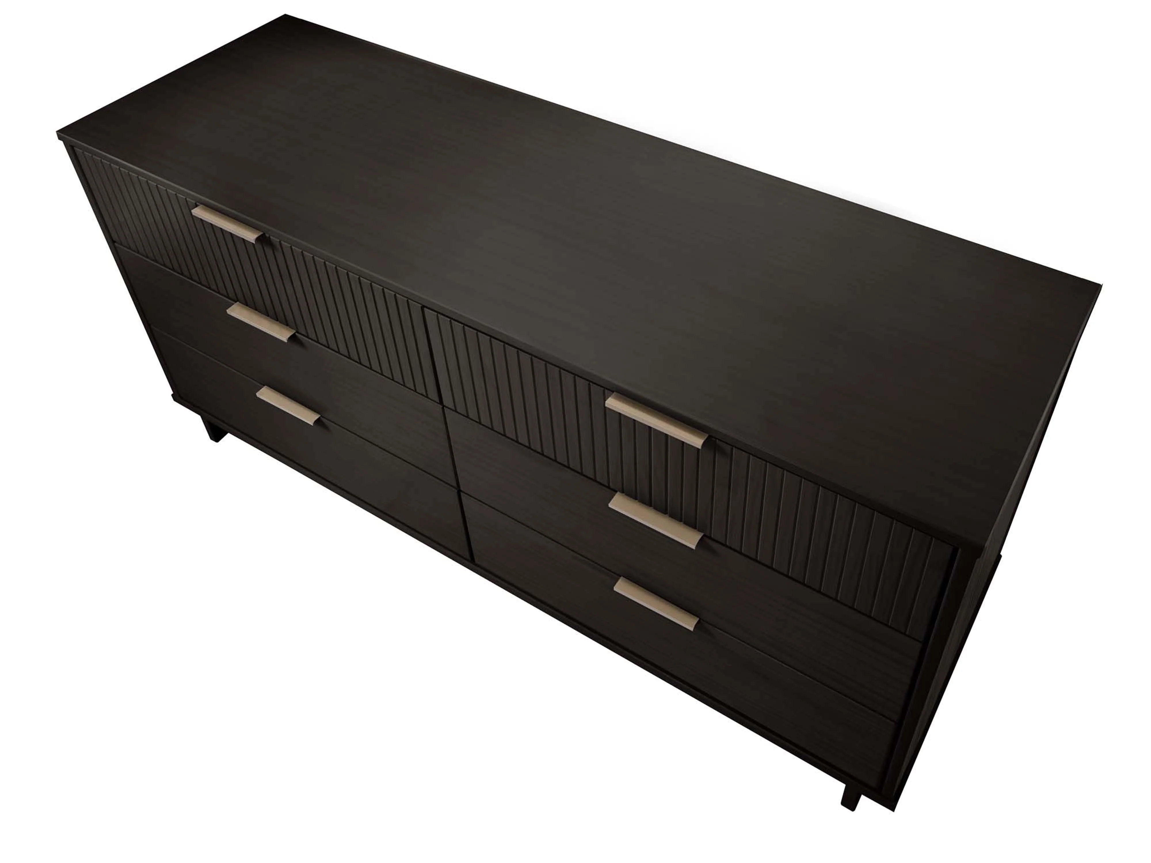 Granville 2-Piece Tall Chest and Double Dresser Set in Black - Image 17