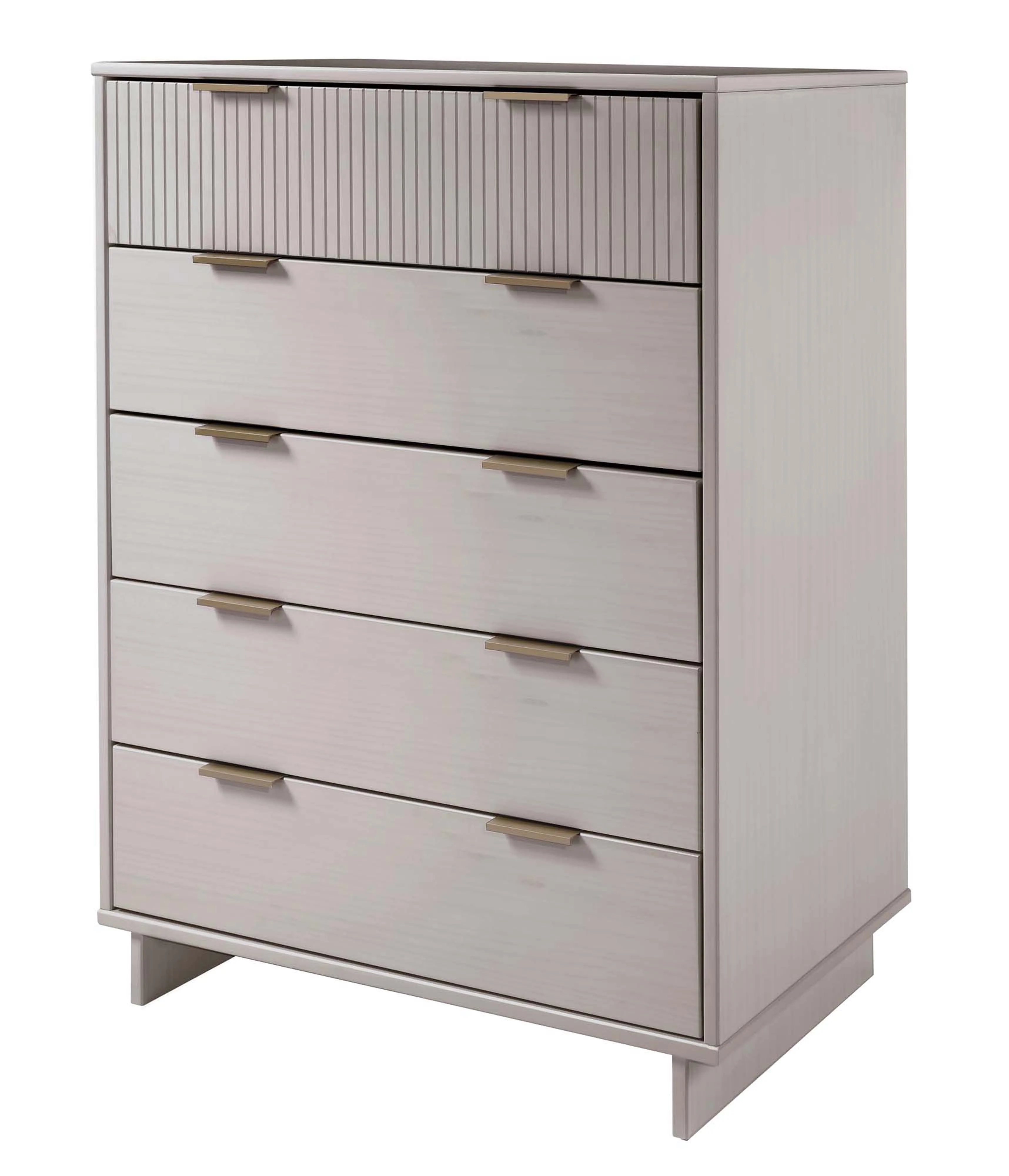 Granville 2-Piece Tall Chest and Double Dresser Set in Light Grey - Image 8
