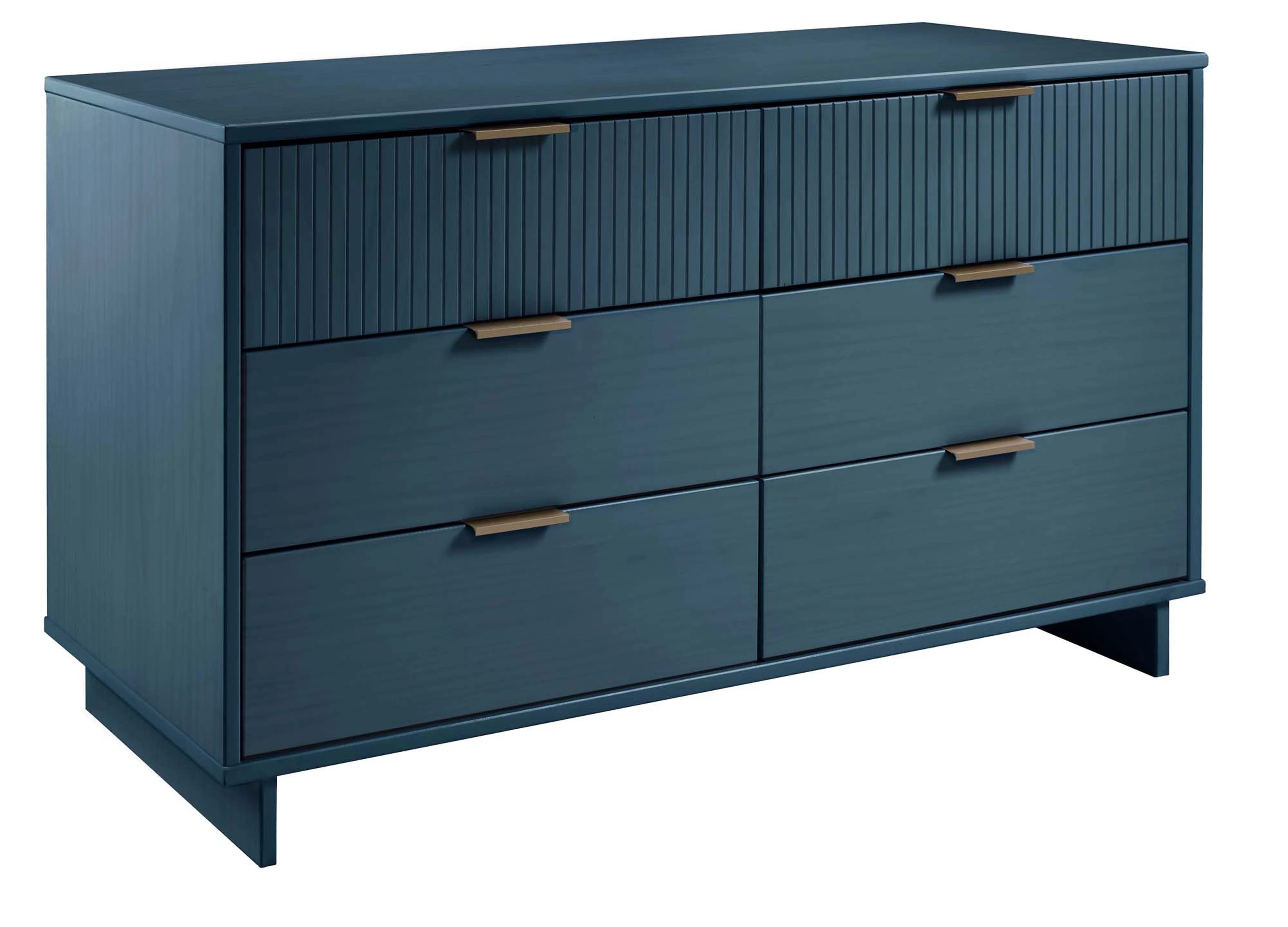 Granville 2-Piece Tall Chest and Double Dresser Set in Midnight Blue - Image 15