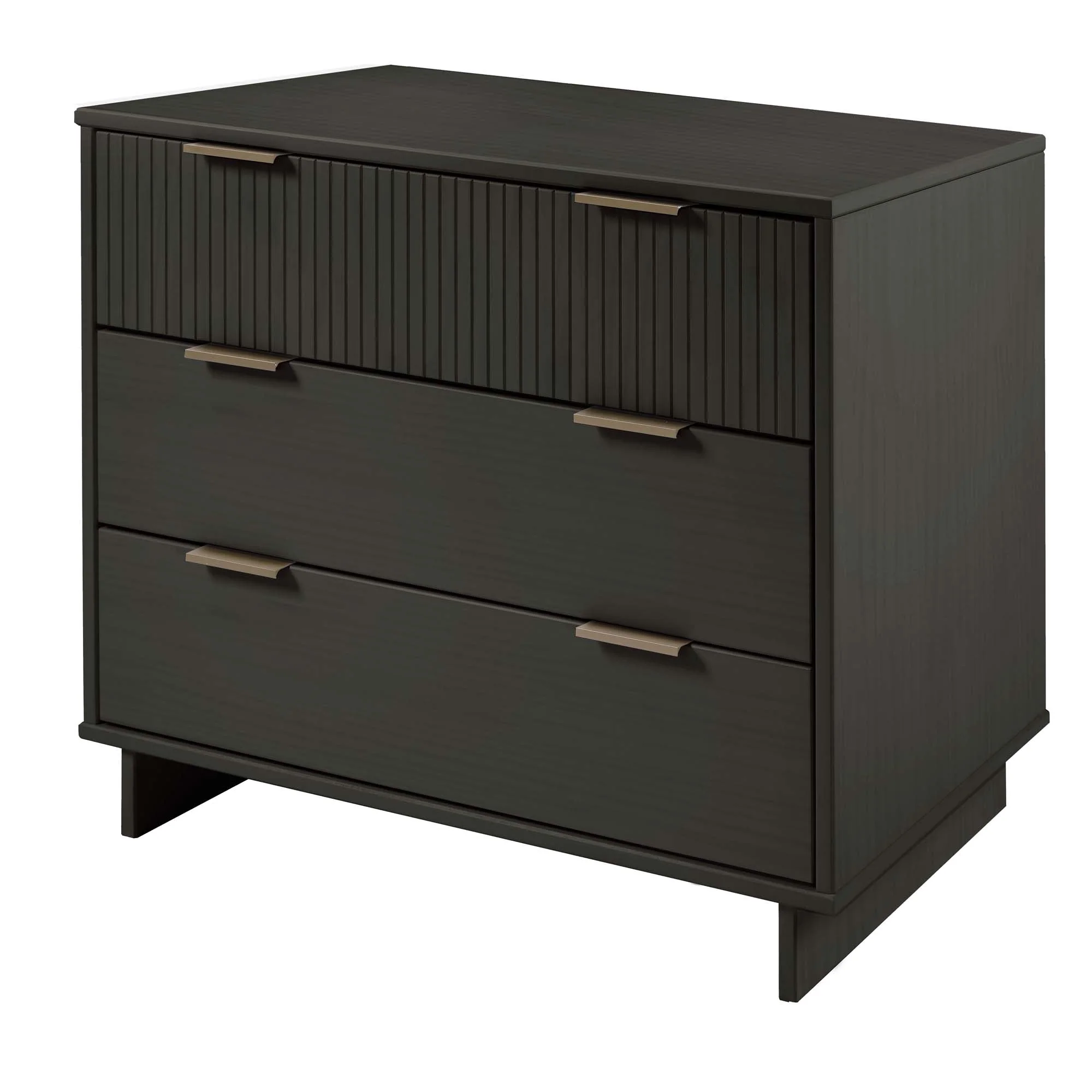 Granville 2-Piece Tall Chest and Standard Dresser Set in Dark Grey - Image 8