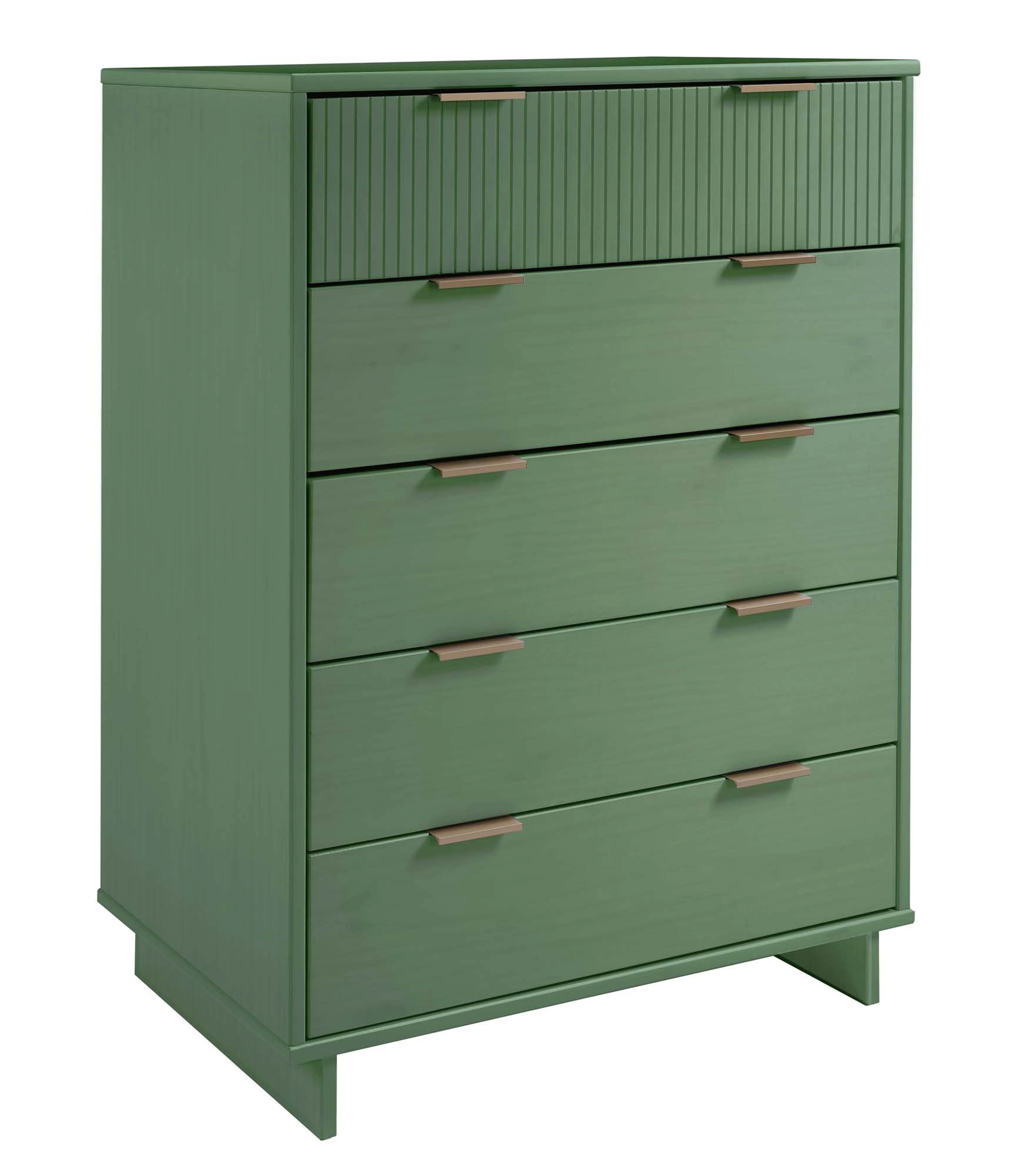 Granville 2-Piece Tall Chest and Standard Dresser Set in Sage Green - Image 15