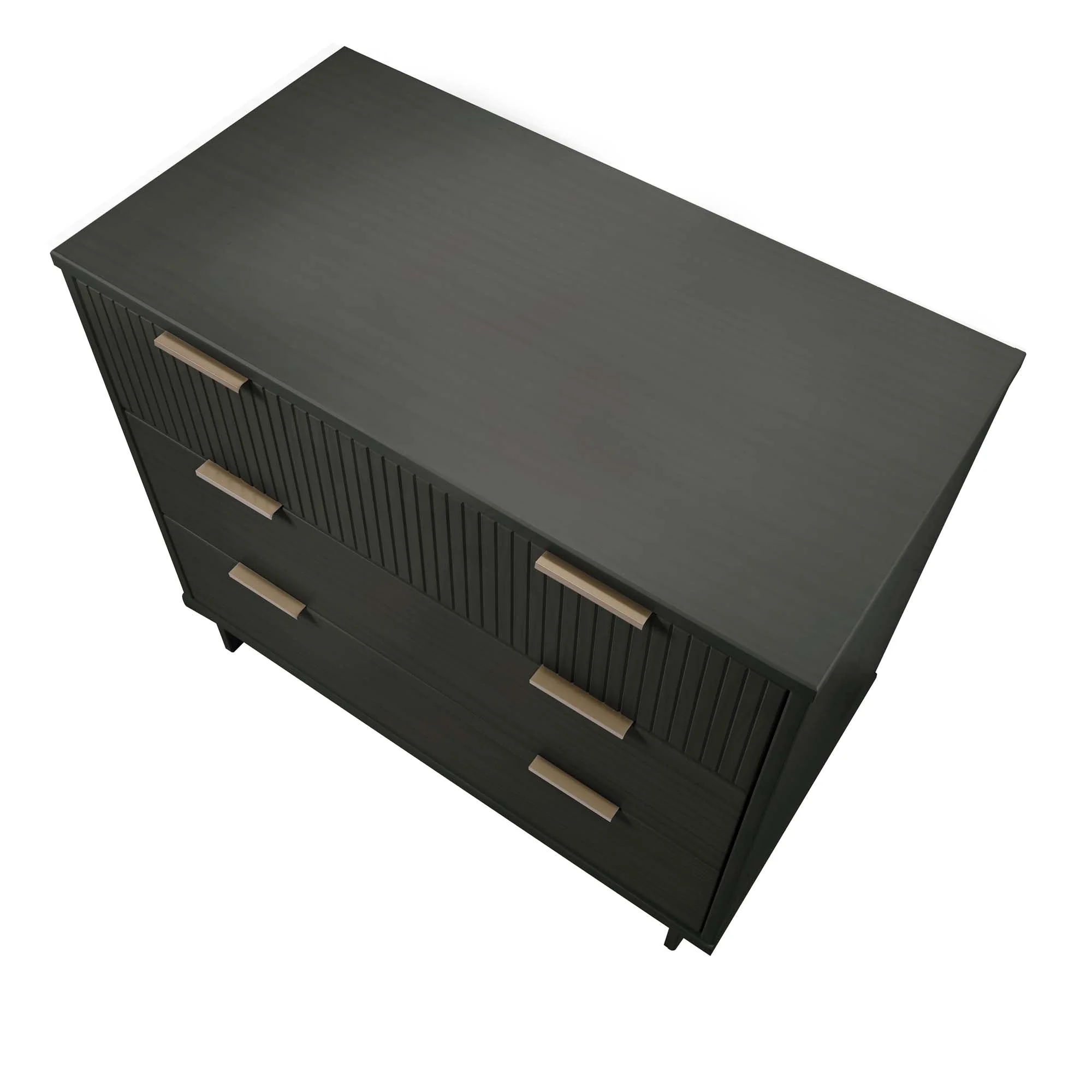 Granville 2-Piece Tall Narrow and Standard Dresser Set in Dark Grey - Image 18
