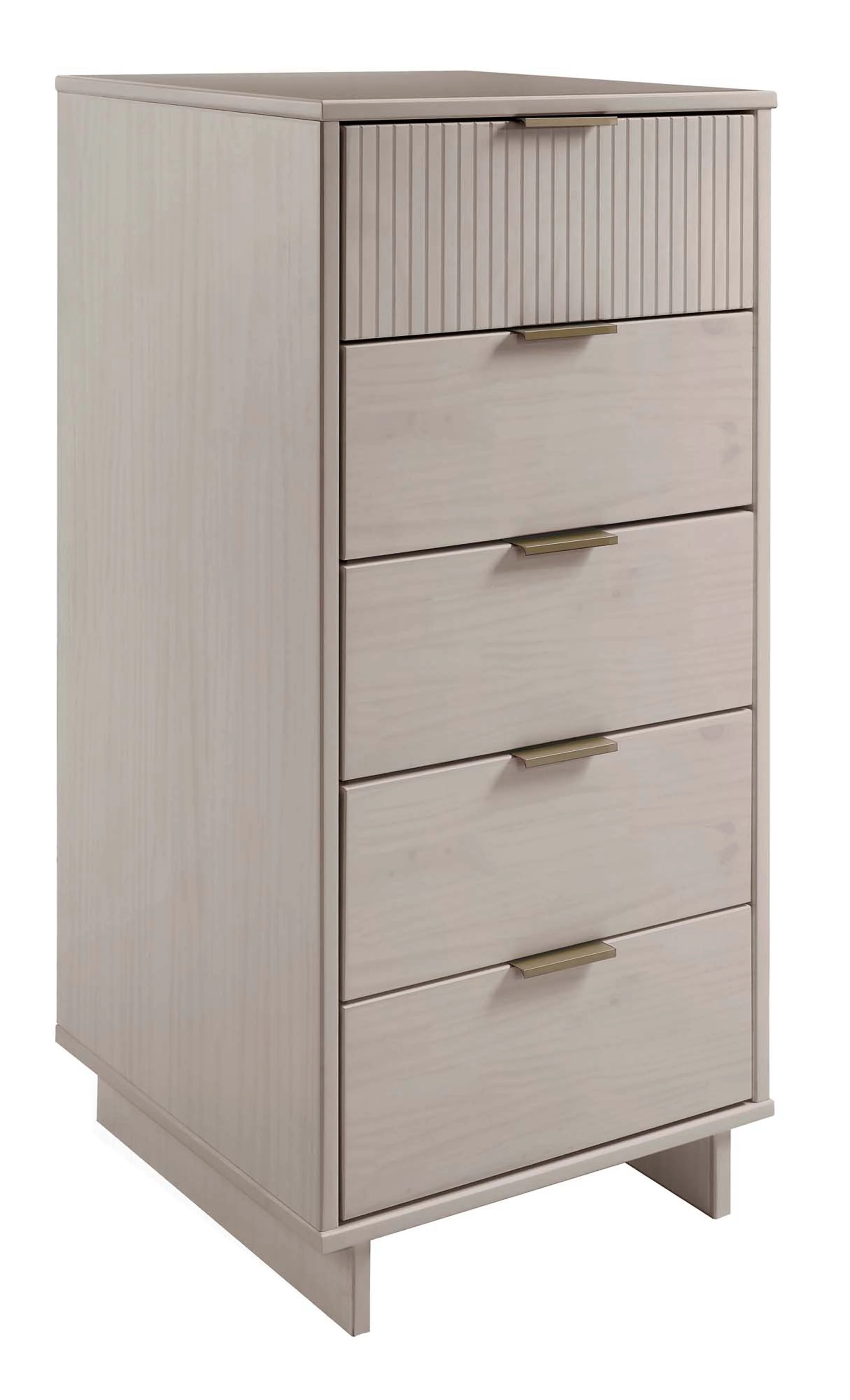Granville 2-Piece Tall Narrow and Standard Dresser Set in Light Grey - Image 9