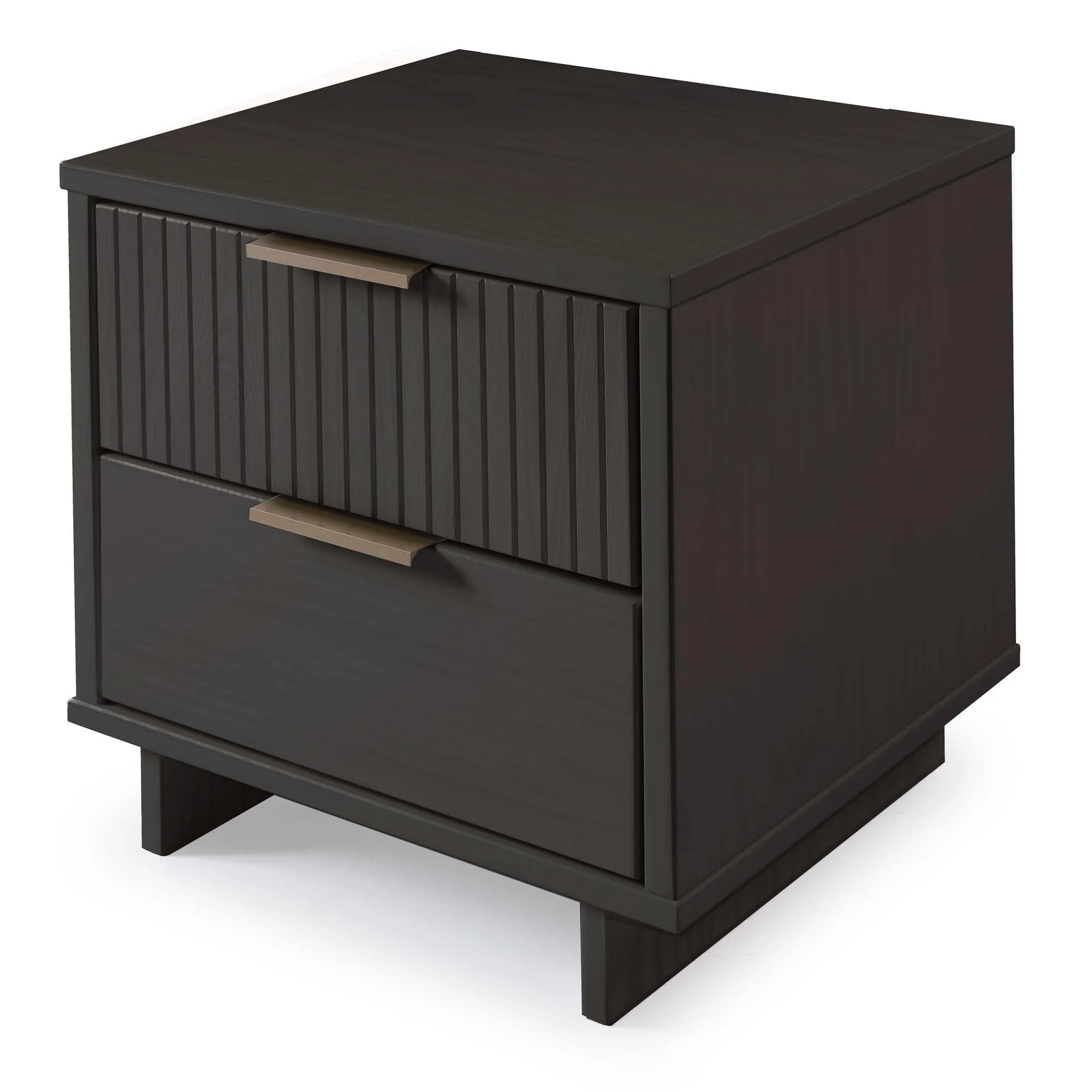 Granville 3-Piece Standard Dresser, Tall Narrow Chest and Nightstand Set in Dark Grey - Image 23