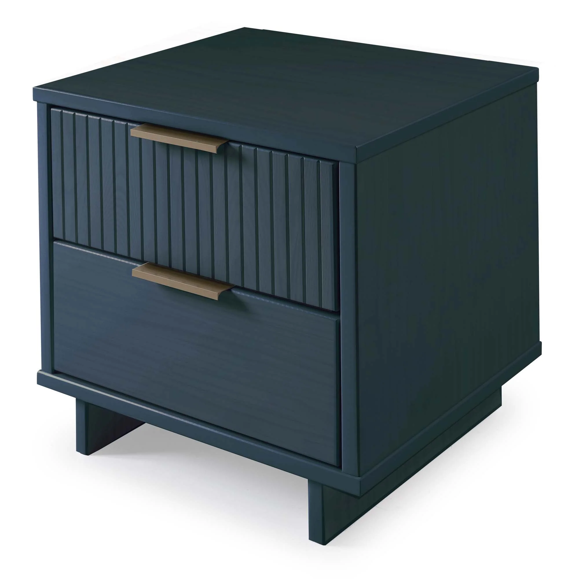 Granville 3-Piece Standard Dresser, Tall Narrow Chest and Nightstand Set in Midnight Blue - Image 23