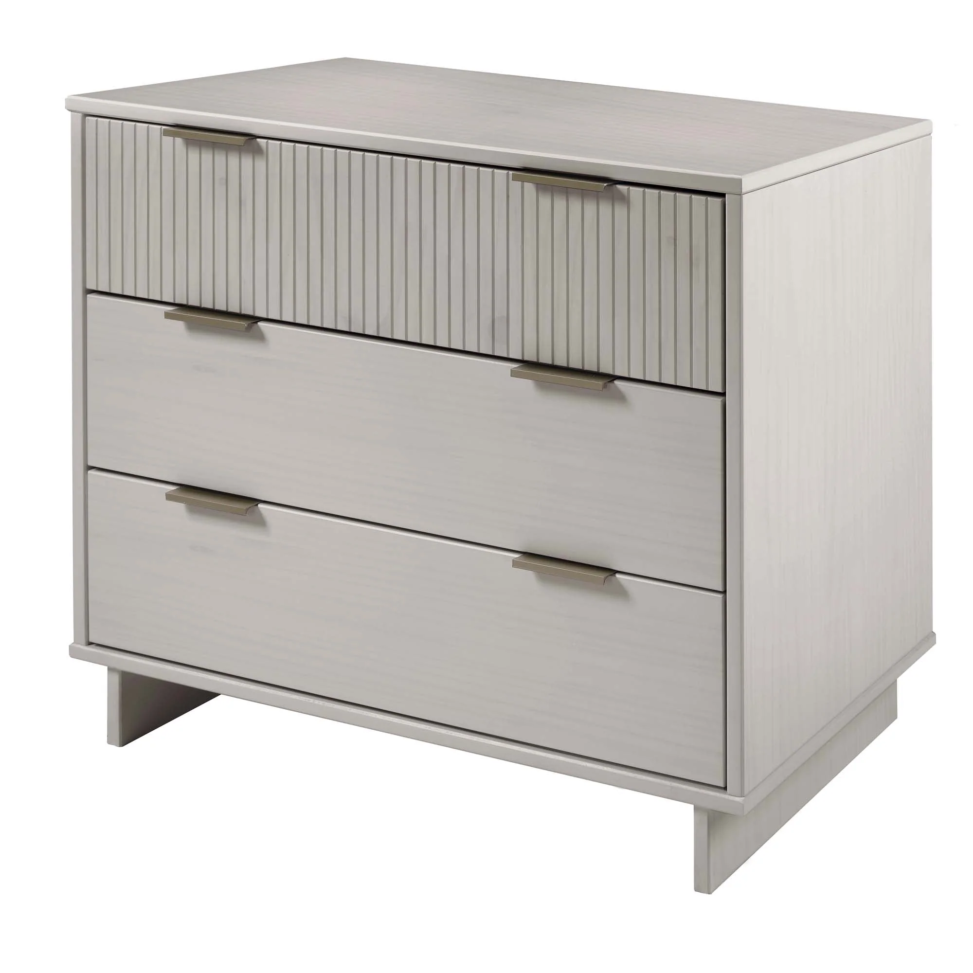 Granville 3-Piece Tall Narrow Chest, Double Dresser Set and Standard Dresser Set in Light Grey - Image 17