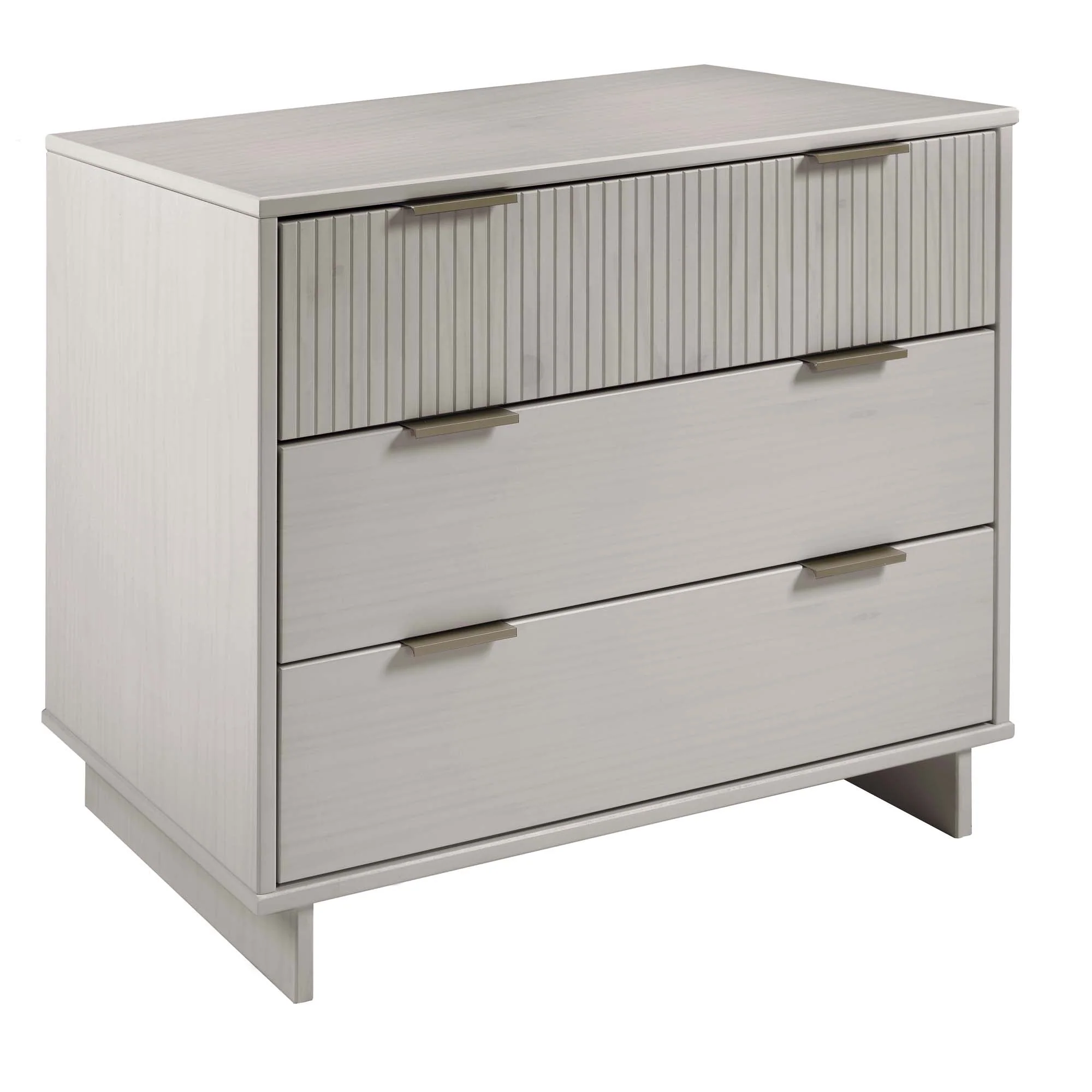 Granville 3-Piece Tall Narrow Chest, Double Dresser Set and Standard Dresser Set in Light Grey - Image 18