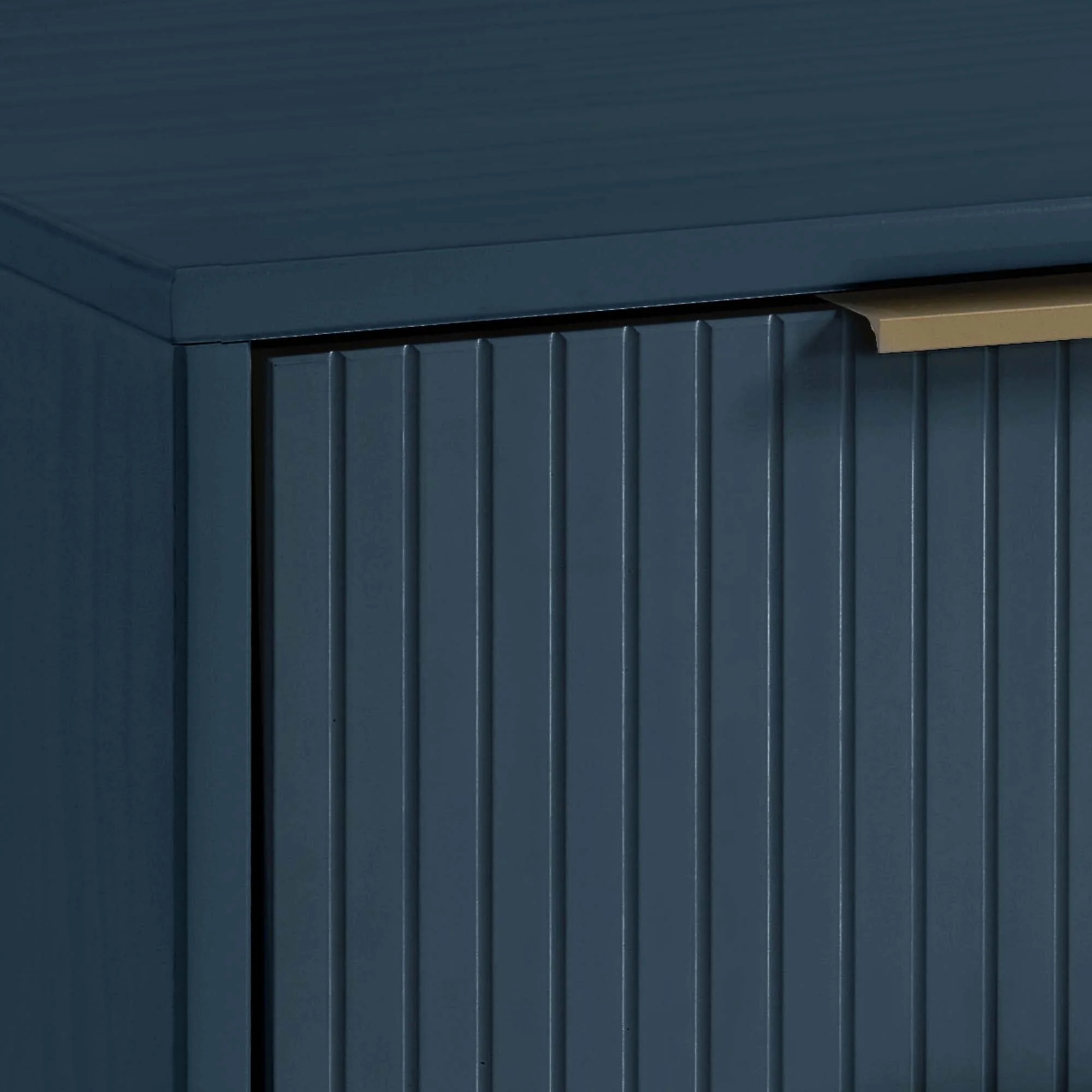 Granville 3-Piece Tall Narrow Chest, Double Dresser Set and Standard Dresser Set in Midnight Blue - Image 9