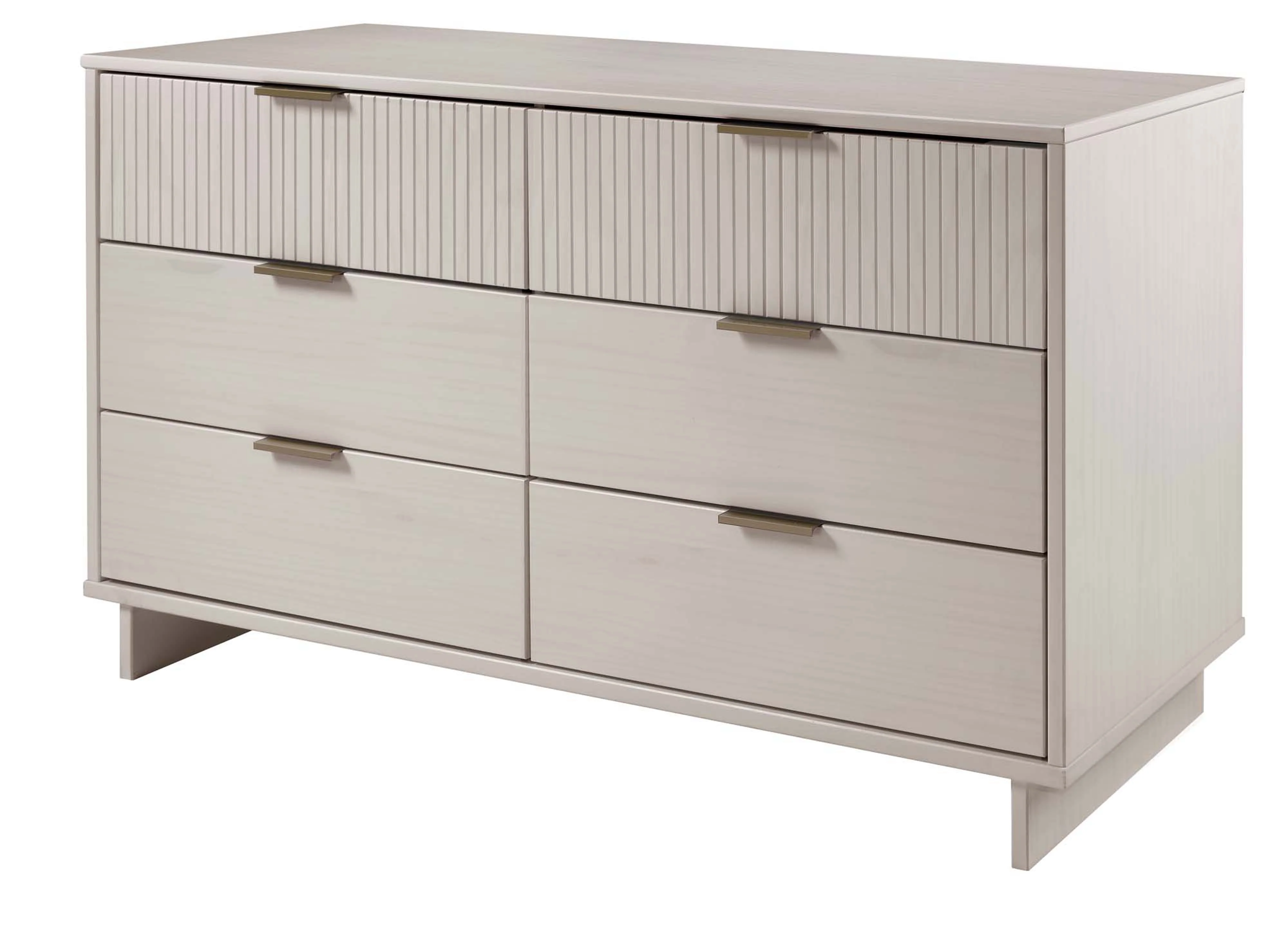Granville 55.07 Double Wide Dresser in Light Grey - Image 7