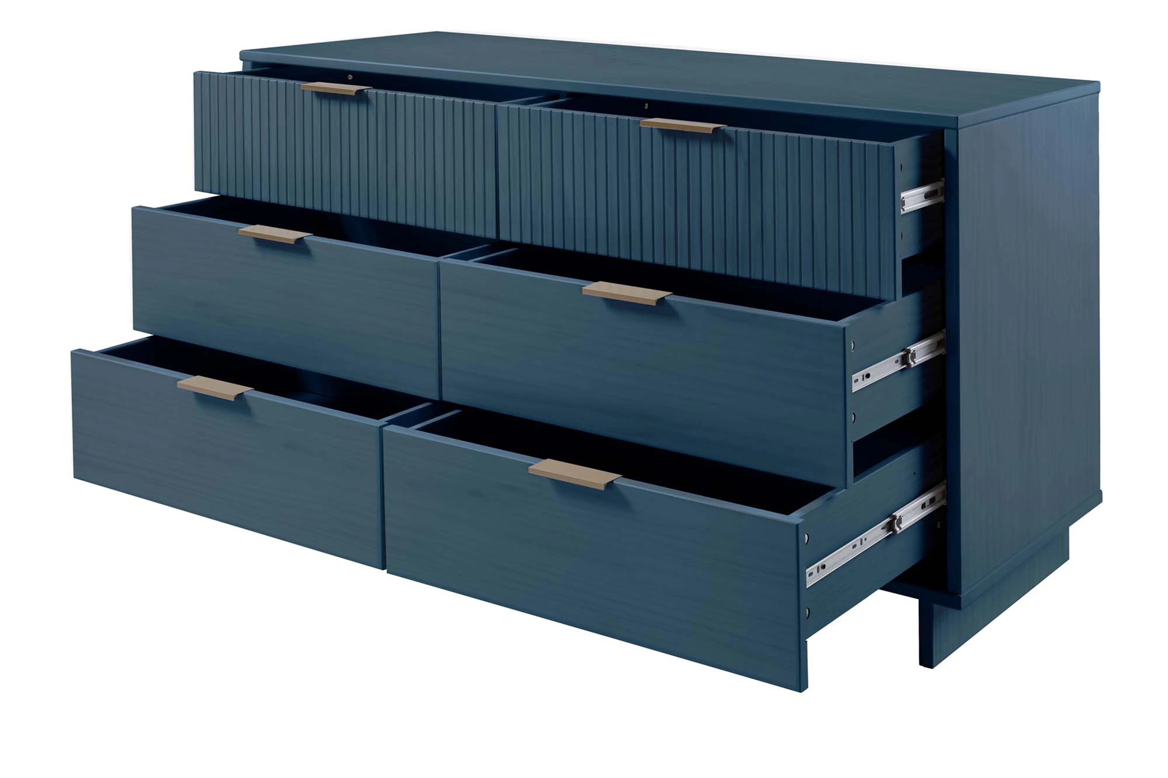 Granville 55.07 Double Wide Dresser in Midnight Blue - Image 5