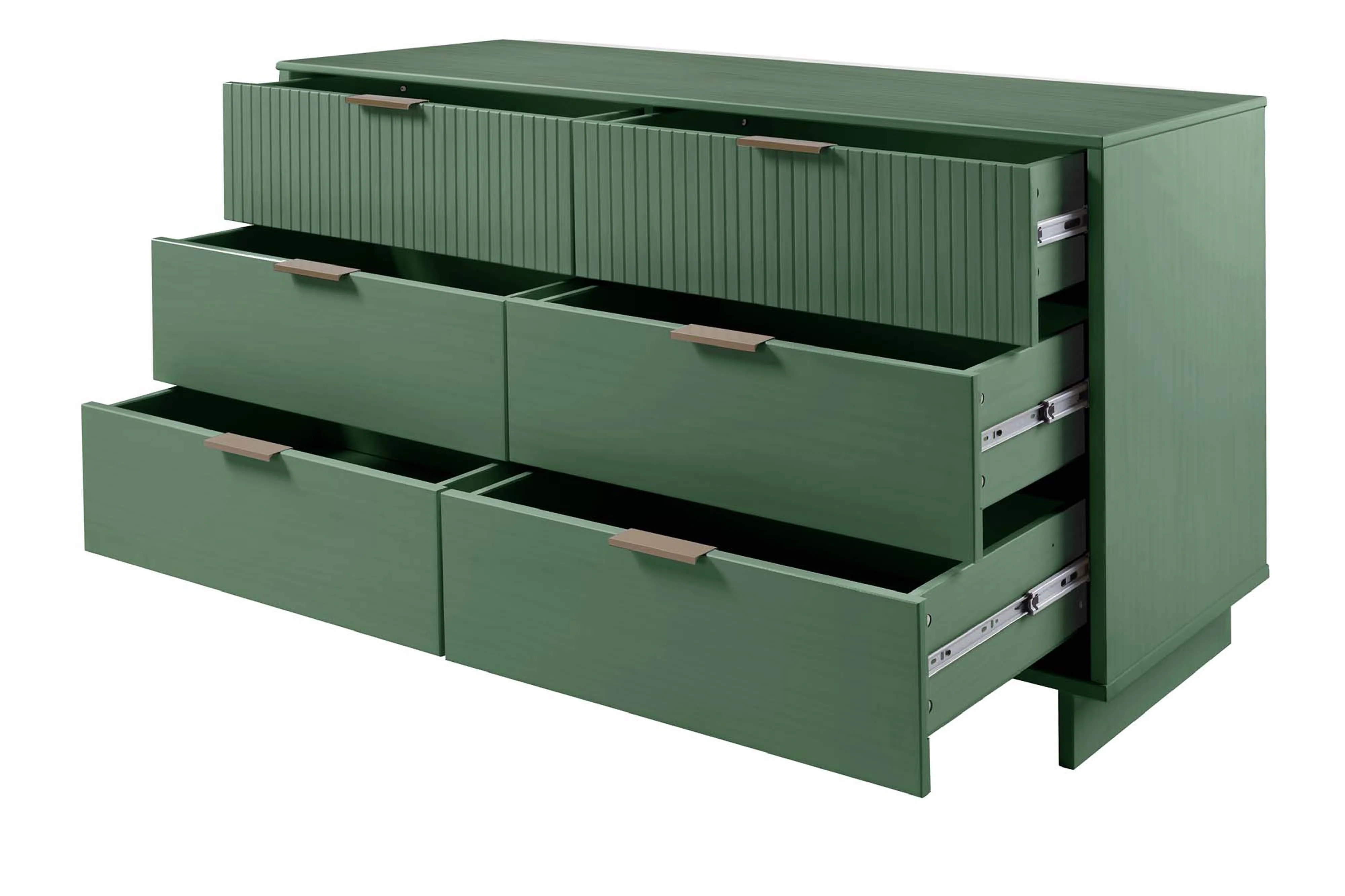 Granville 55.07 Double Wide Dresser in Sage Green - Image 5