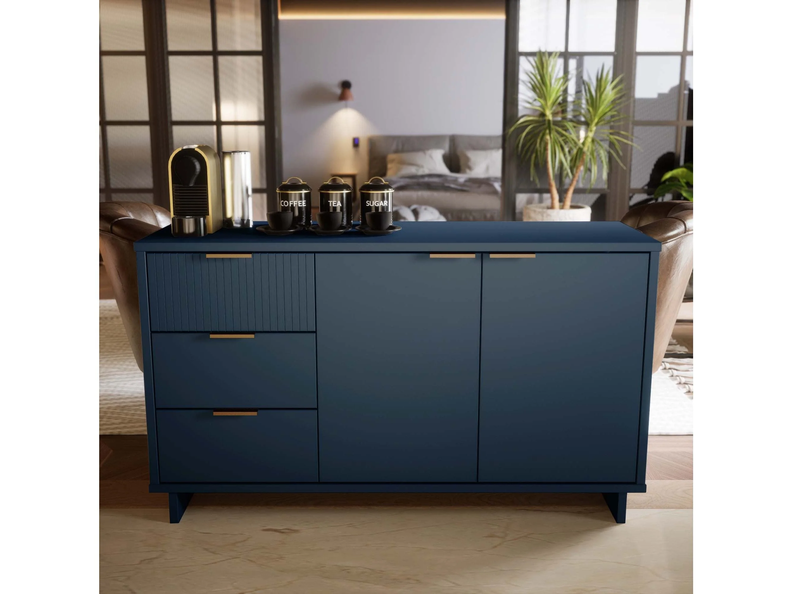 Granville 55.07 Sideboard in Midnight Blue